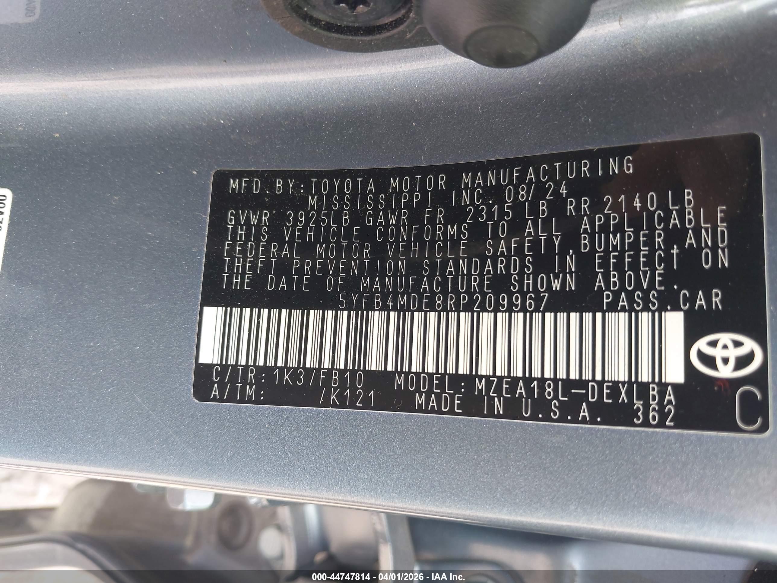 TOYOTA COROLLA image 9