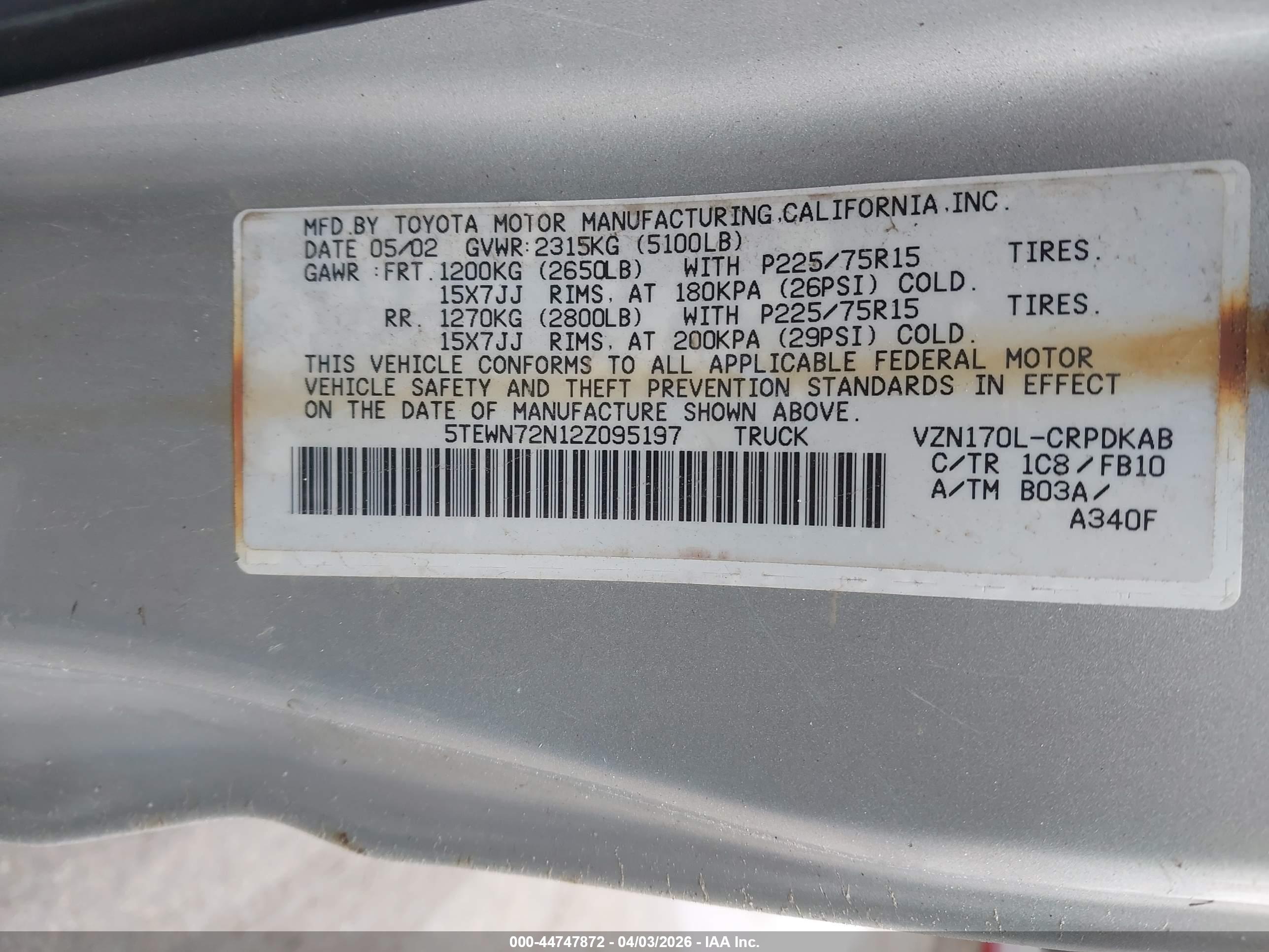 TOYOTA TACOMA image 9