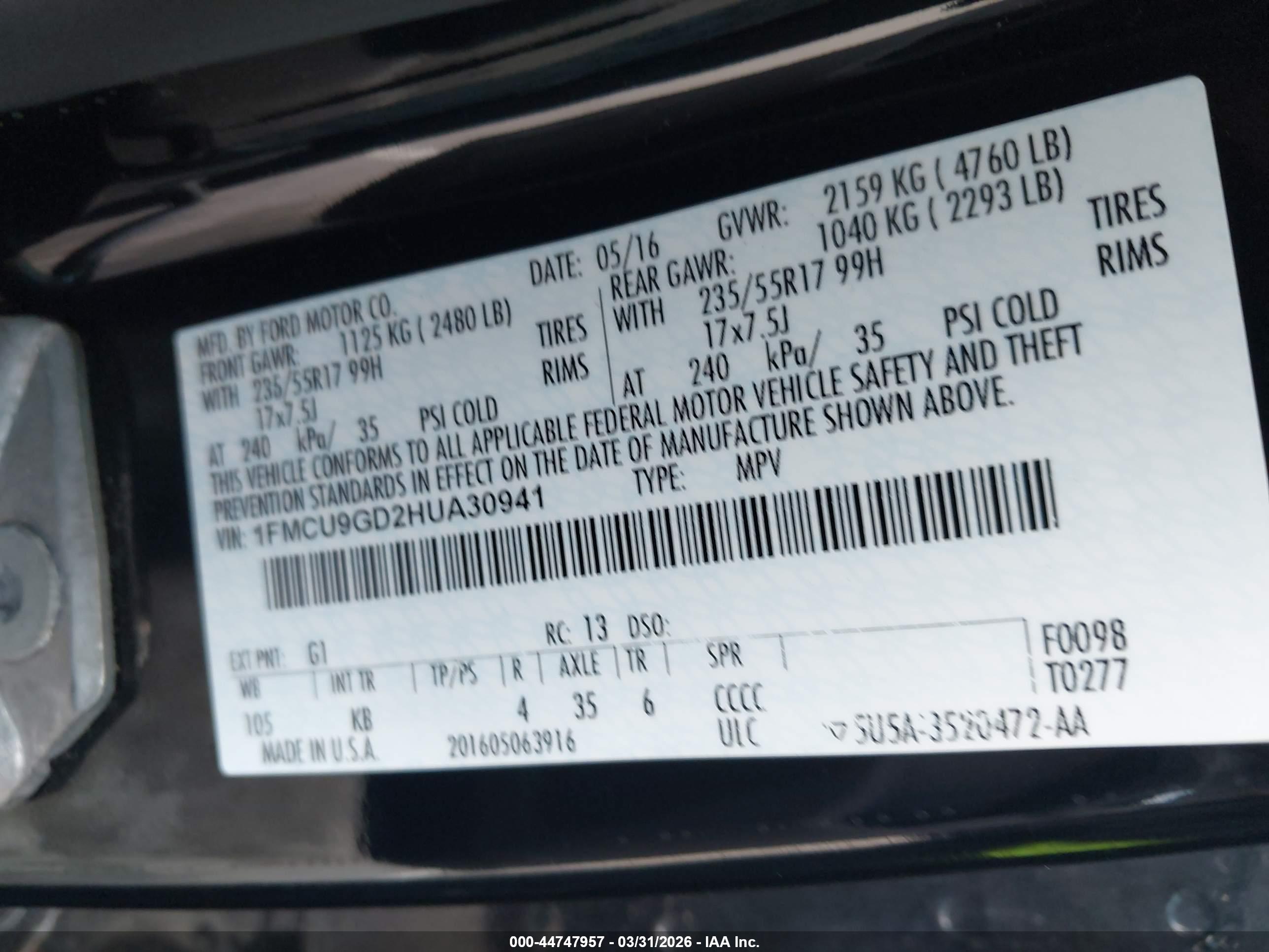 FORD ESCAPE image 9