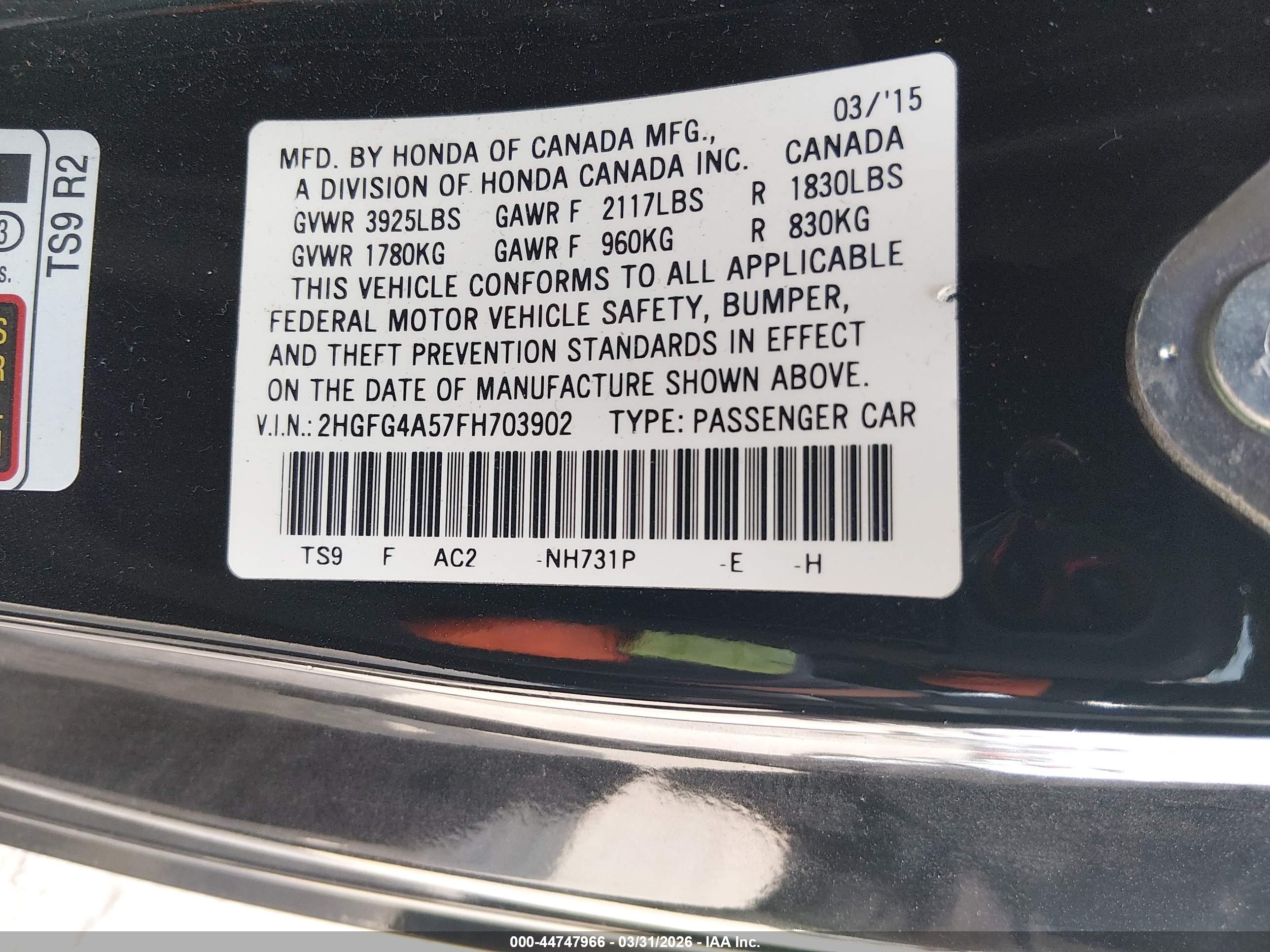 HONDA CIVIC image 9