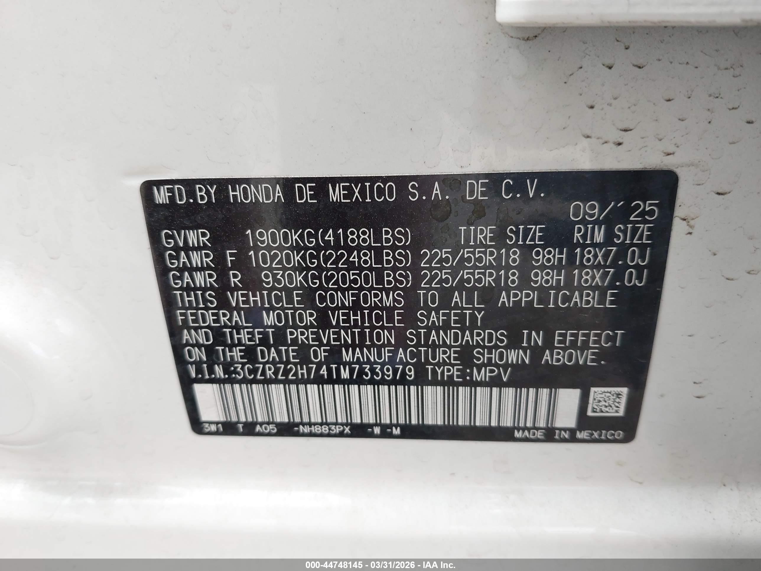 HONDA HR-V image 9