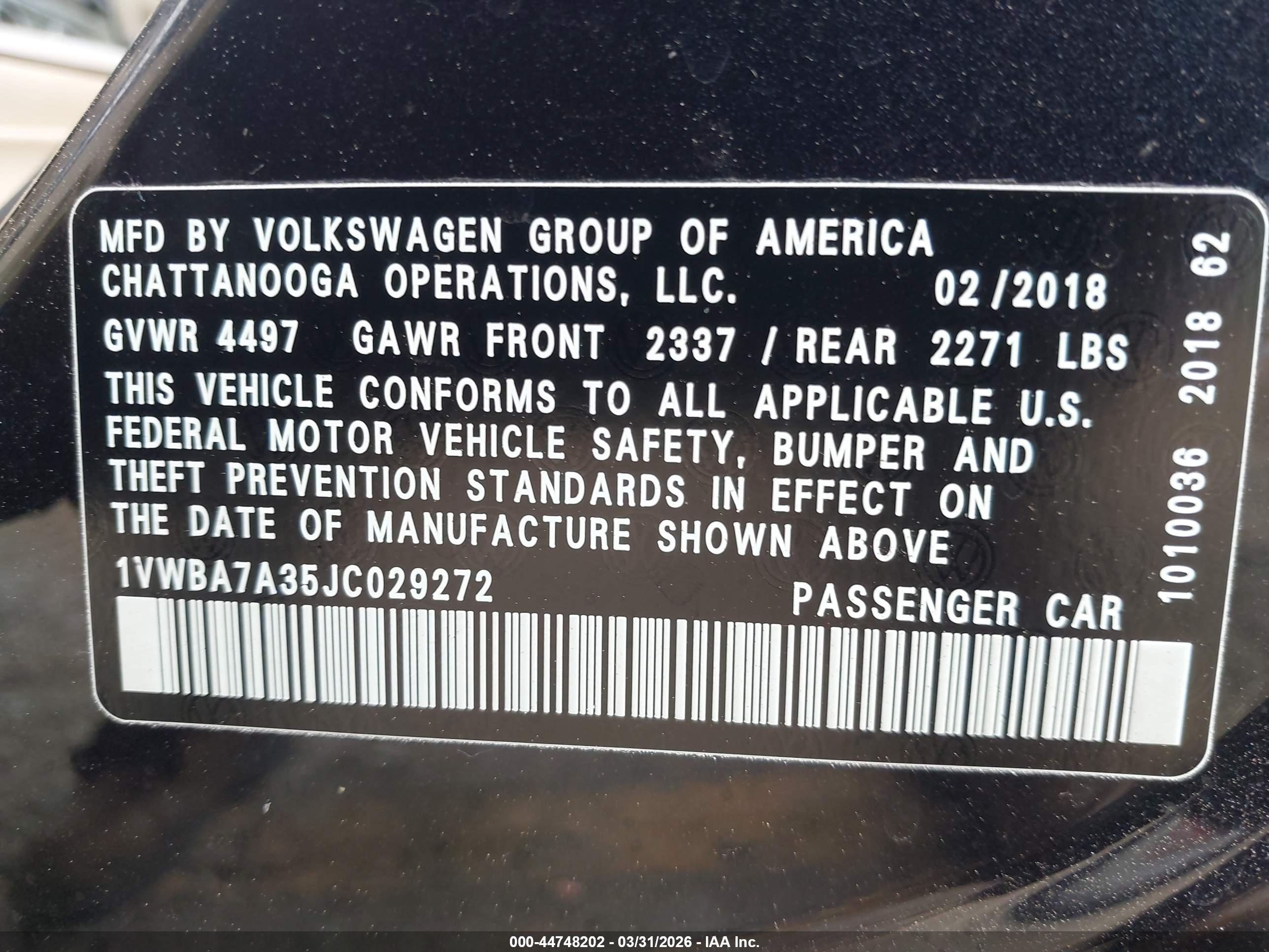 VOLKSWAGEN PASSAT image 9