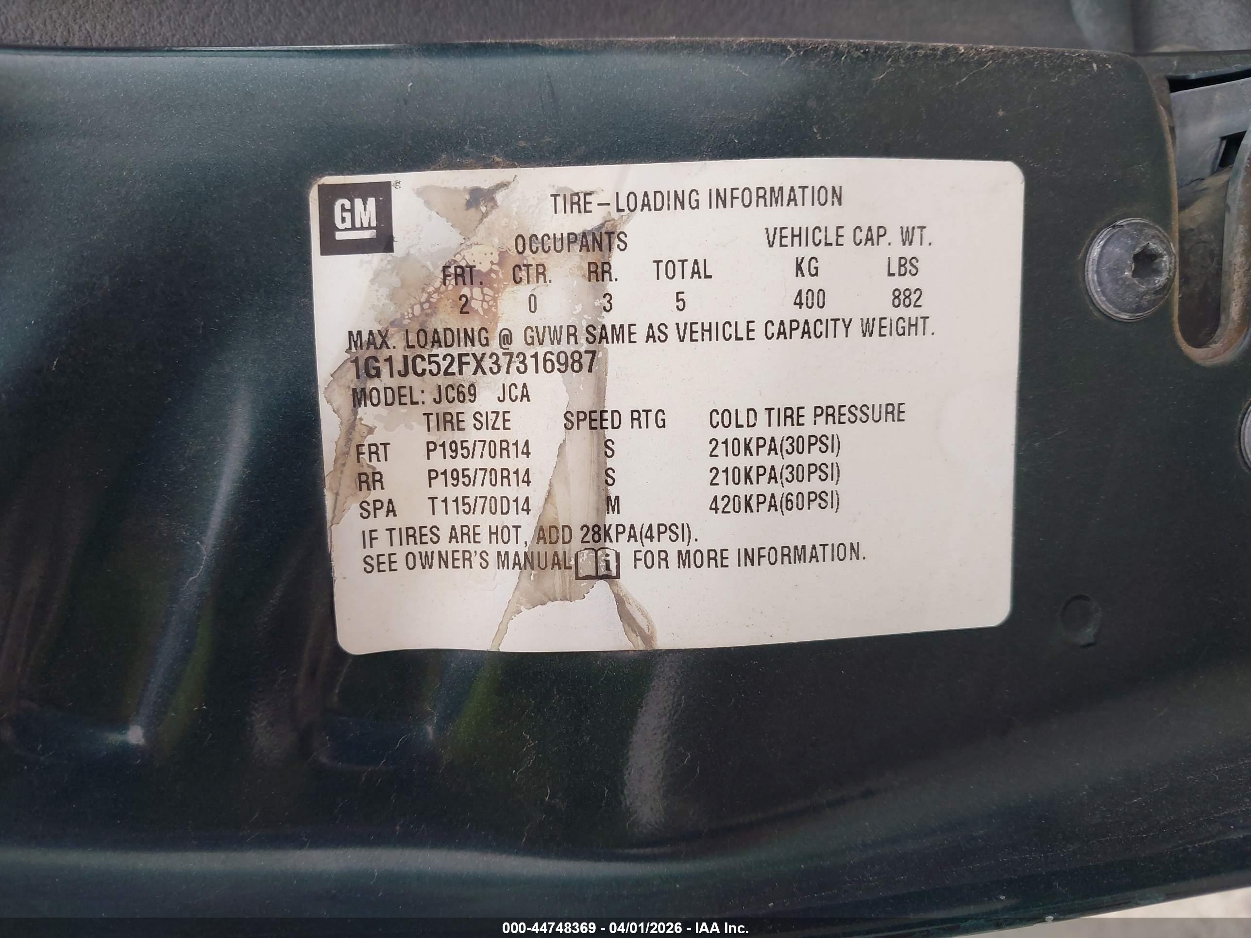CHEVROLET CAVALIER image 9