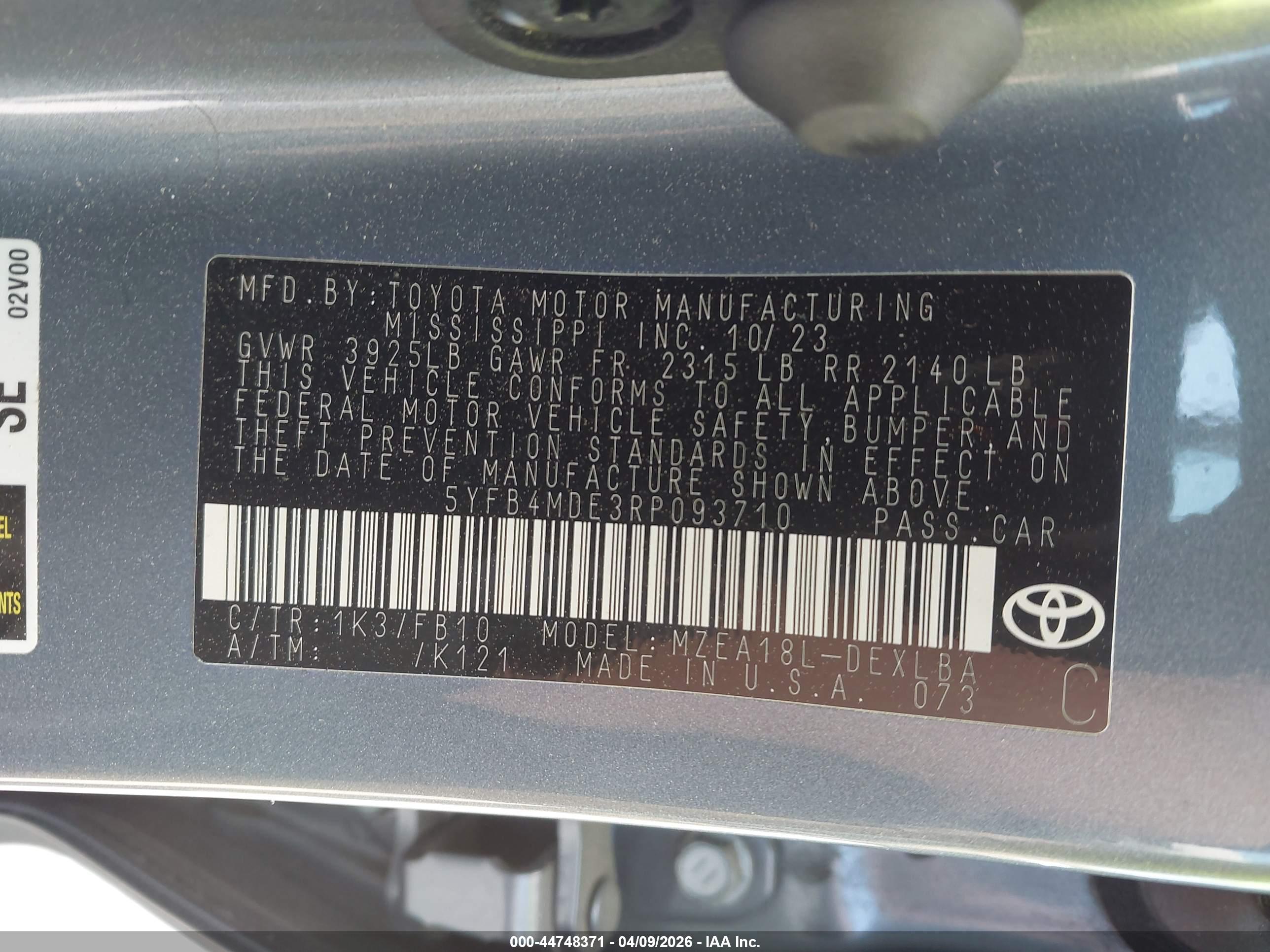 TOYOTA COROLLA image 9