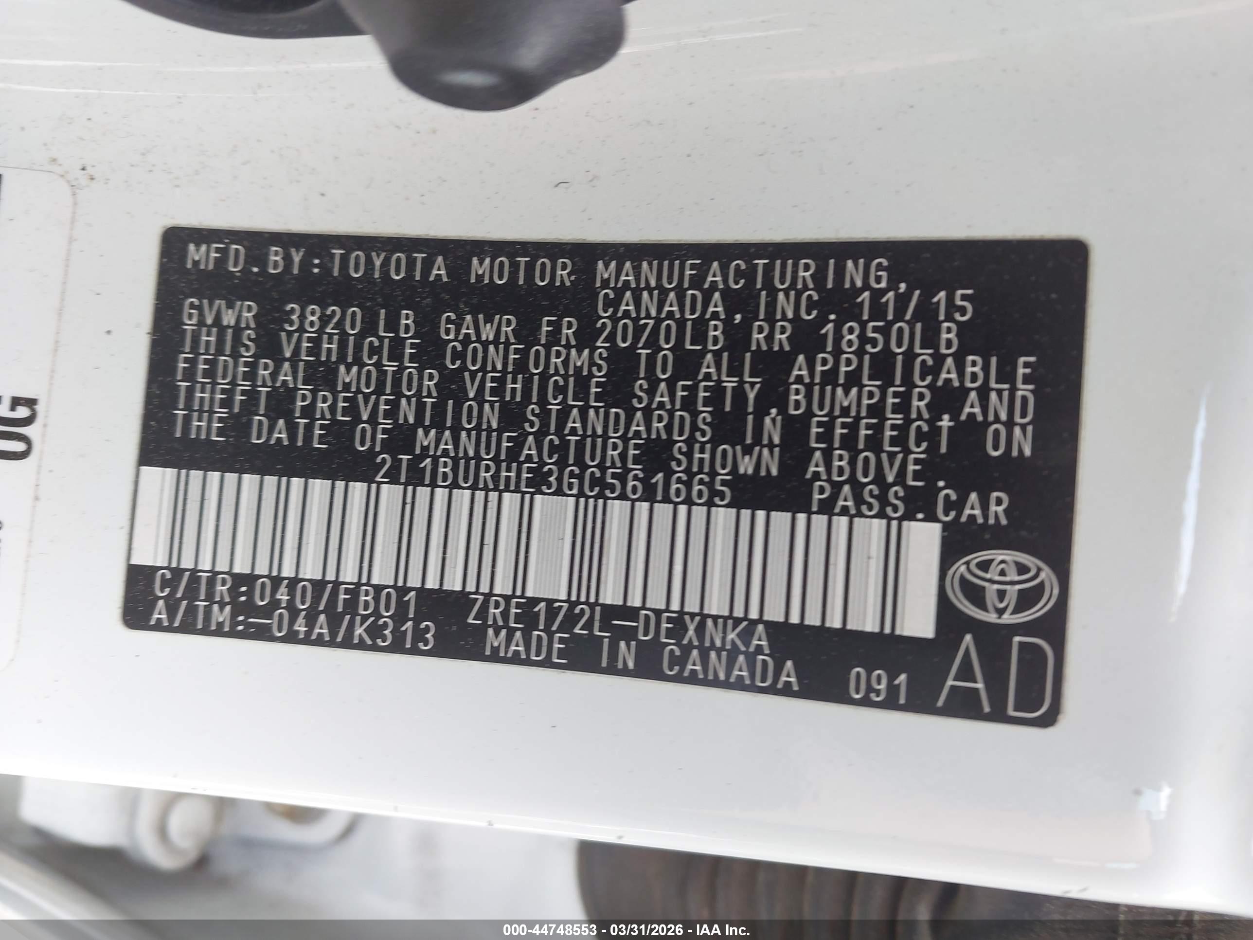 TOYOTA COROLLA image 9