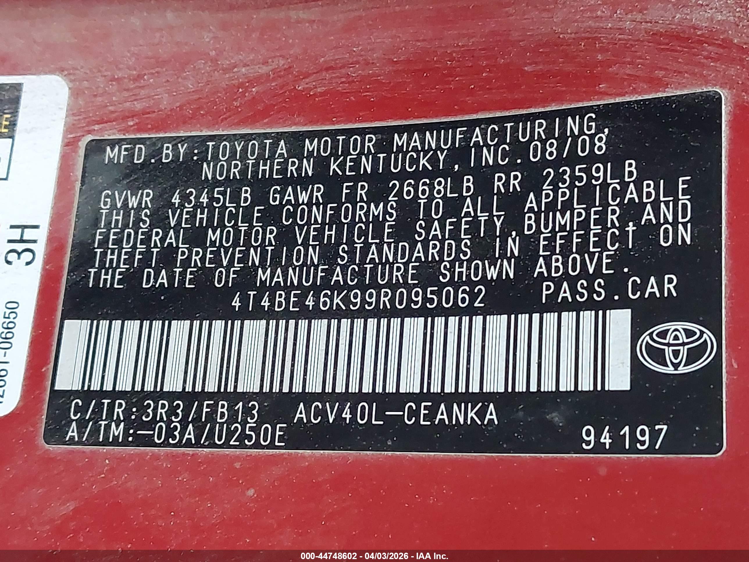 TOYOTA CAMRY image 9