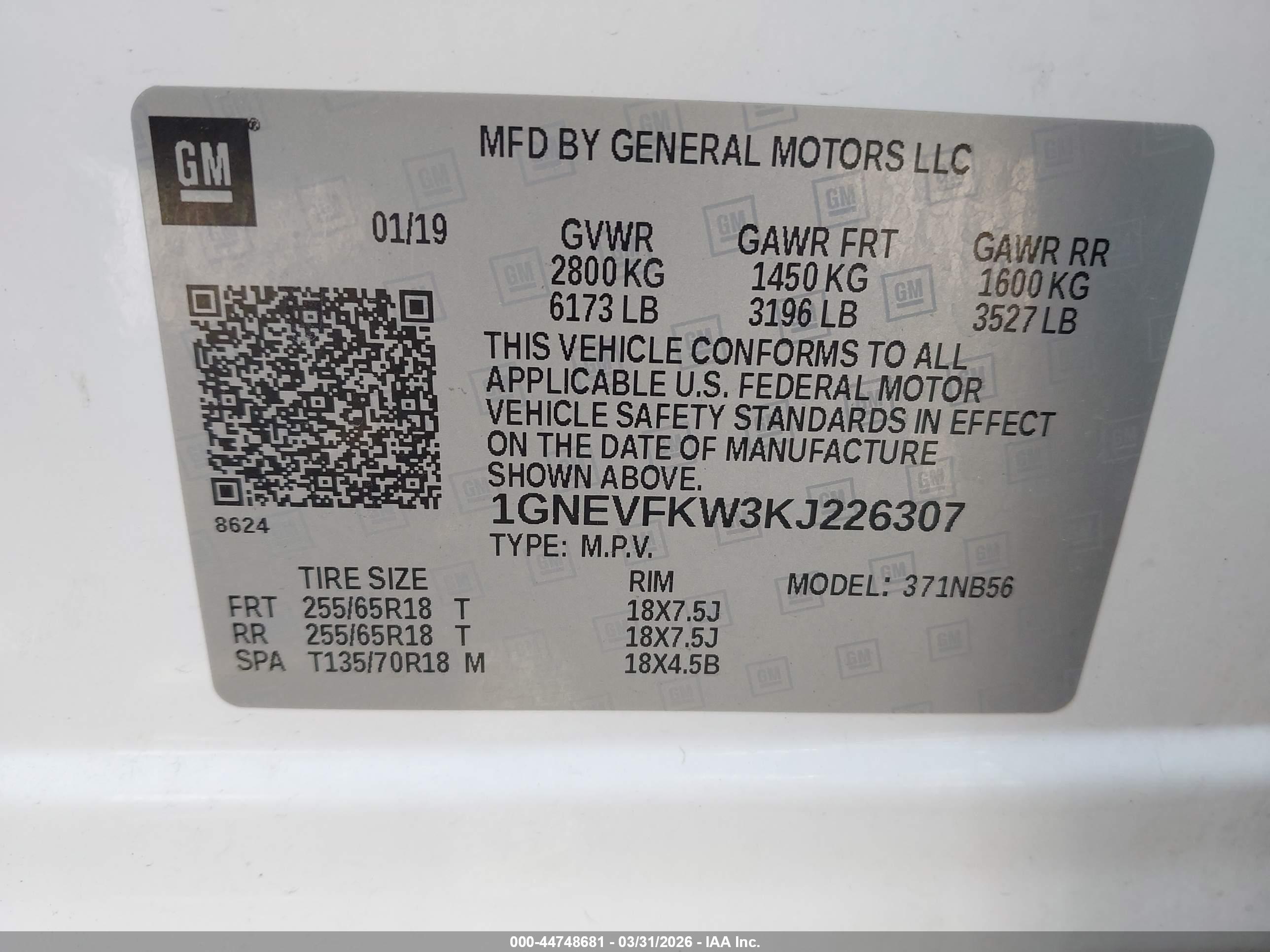 CHEVROLET TRAVERSE image 9