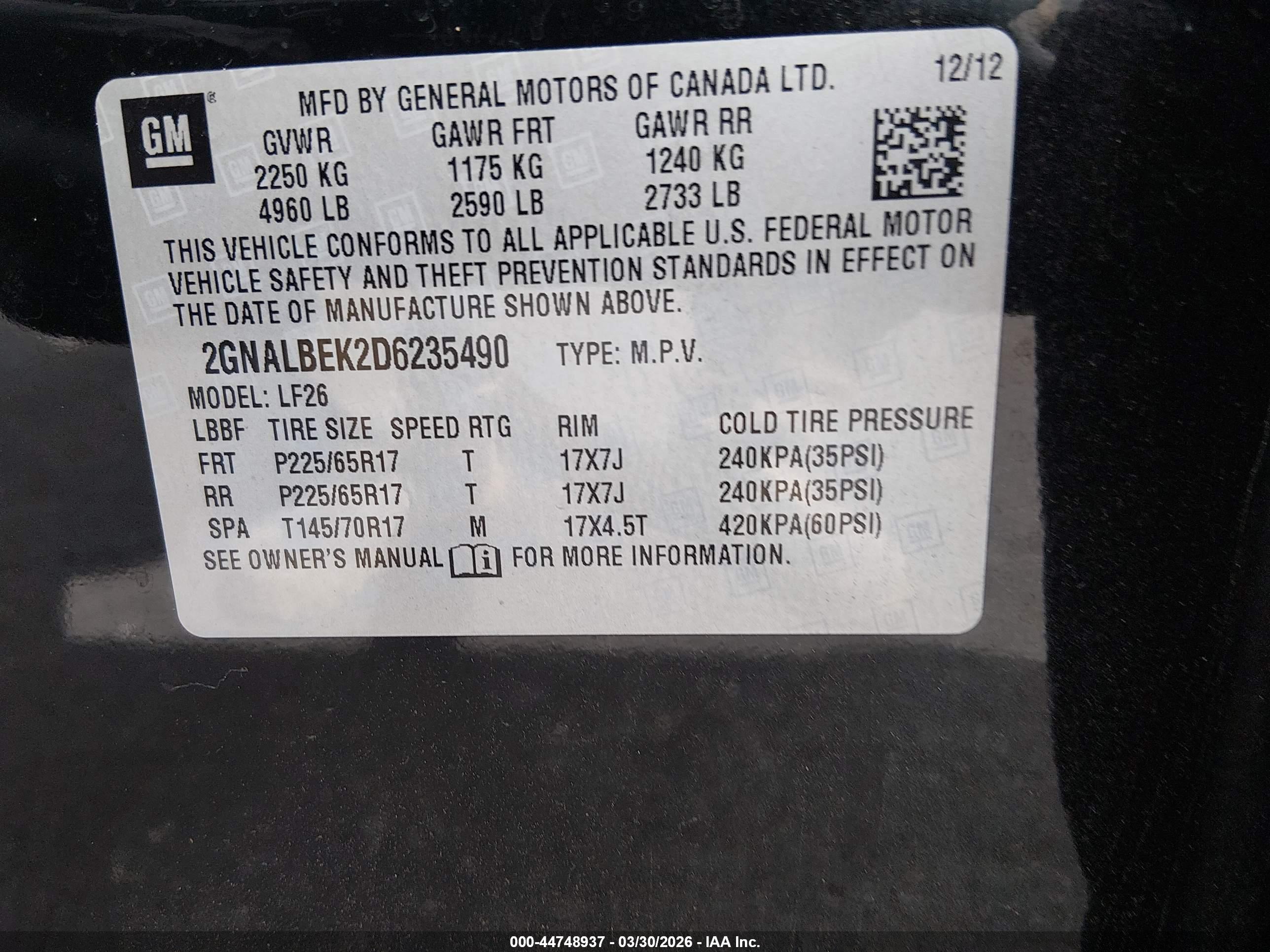 CHEVROLET EQUINOX image 9
