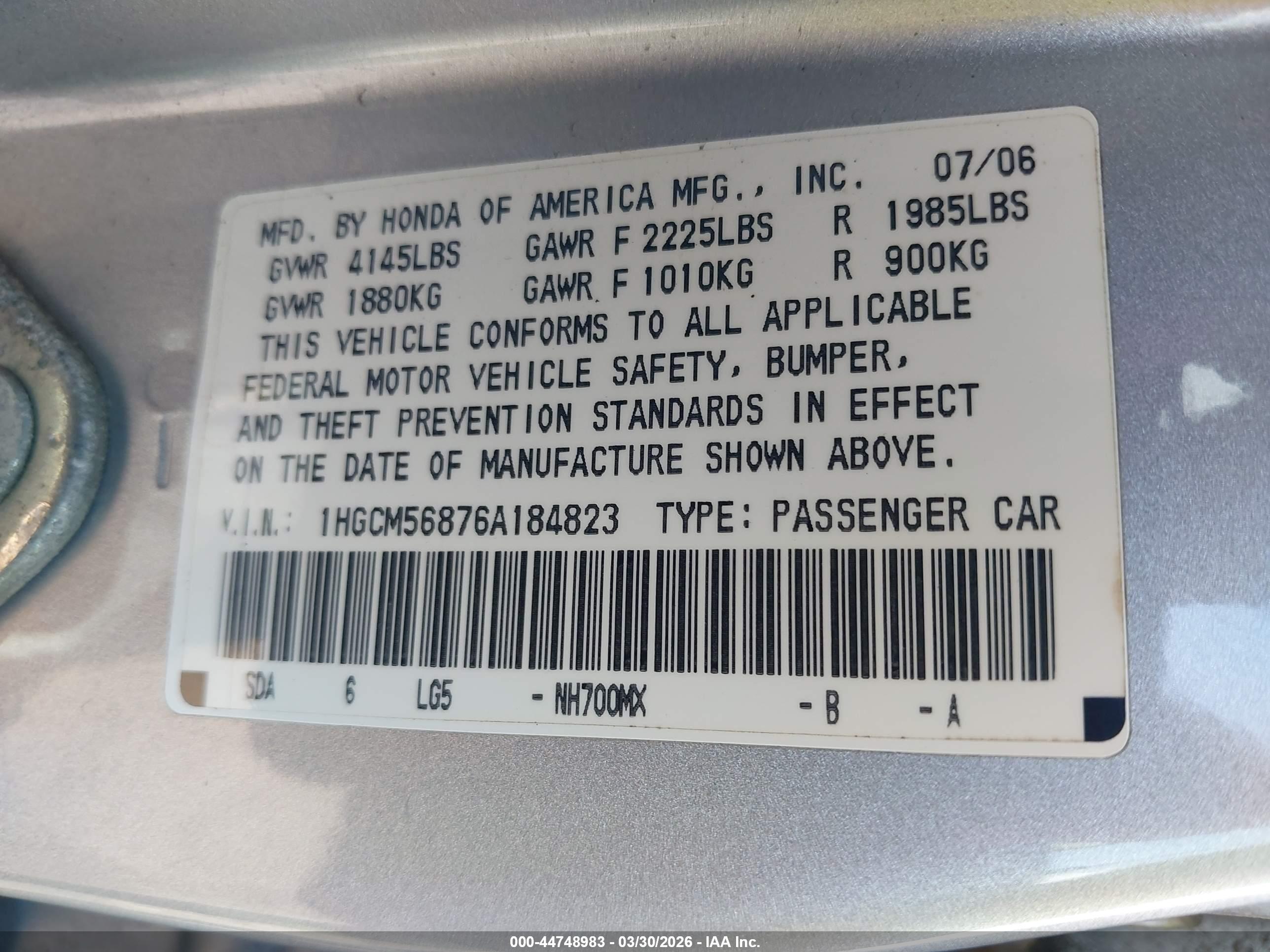HONDA ACCORD image 9