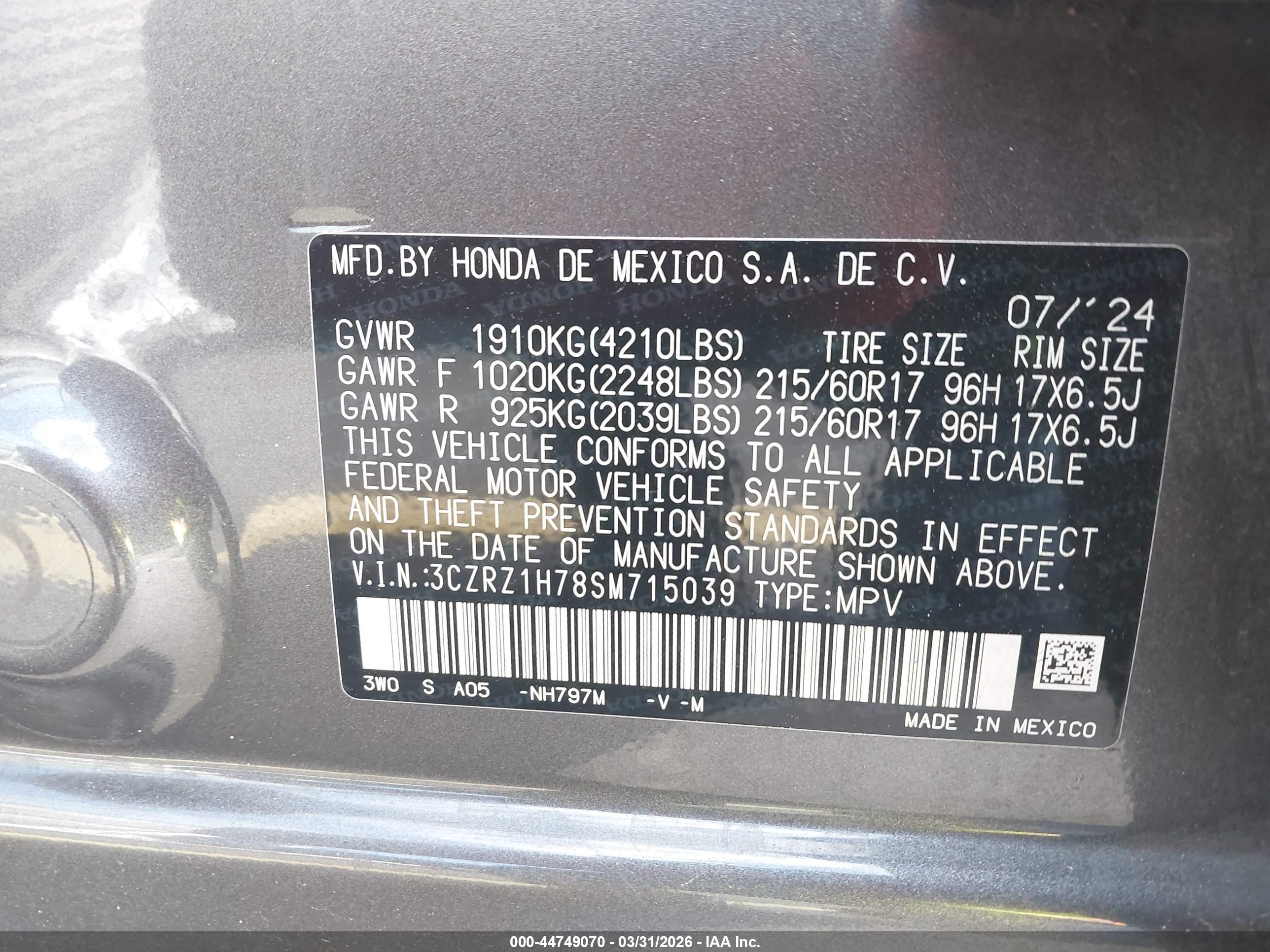 HONDA HR-V image 9
