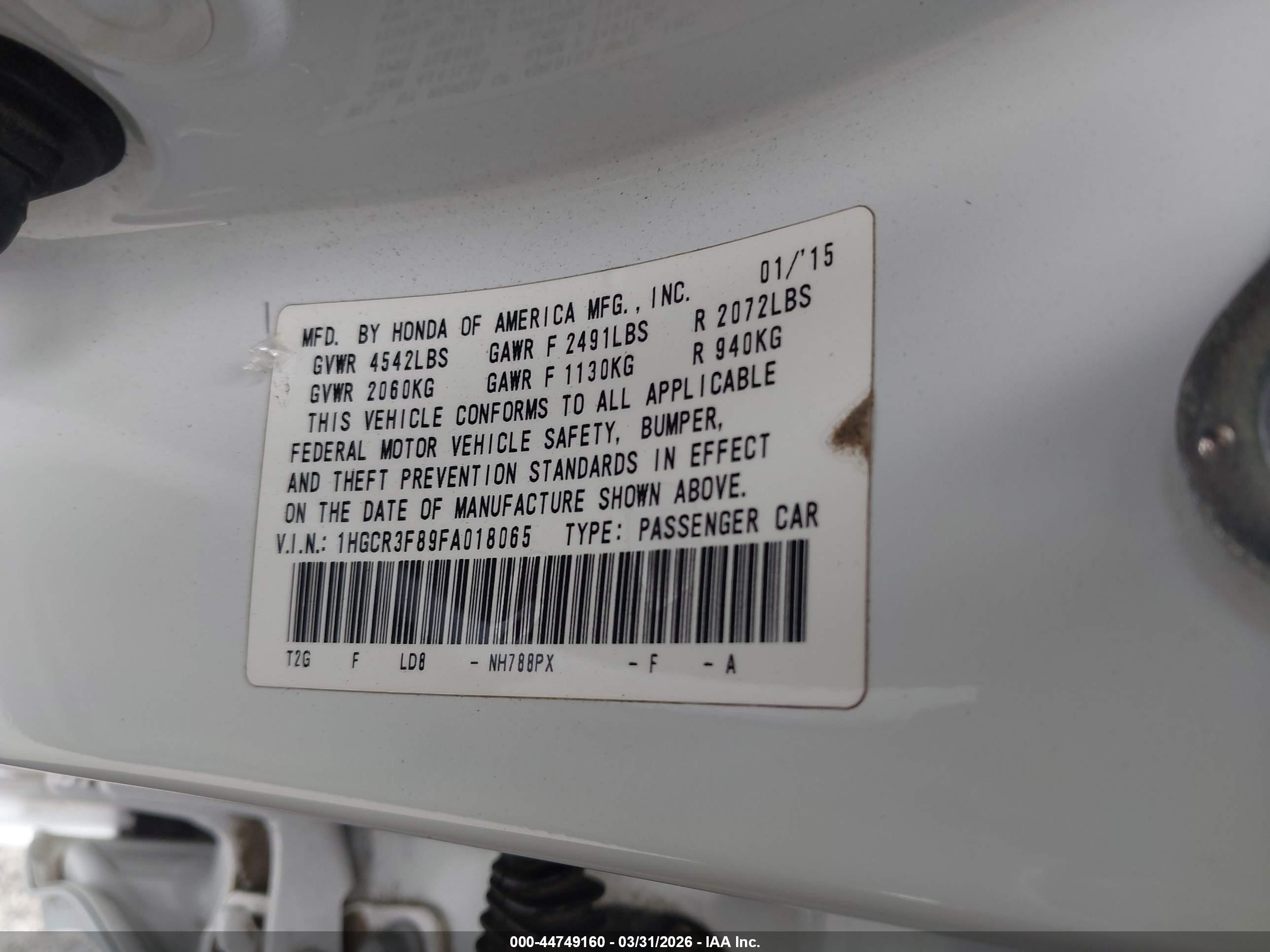 HONDA ACCORD image 9