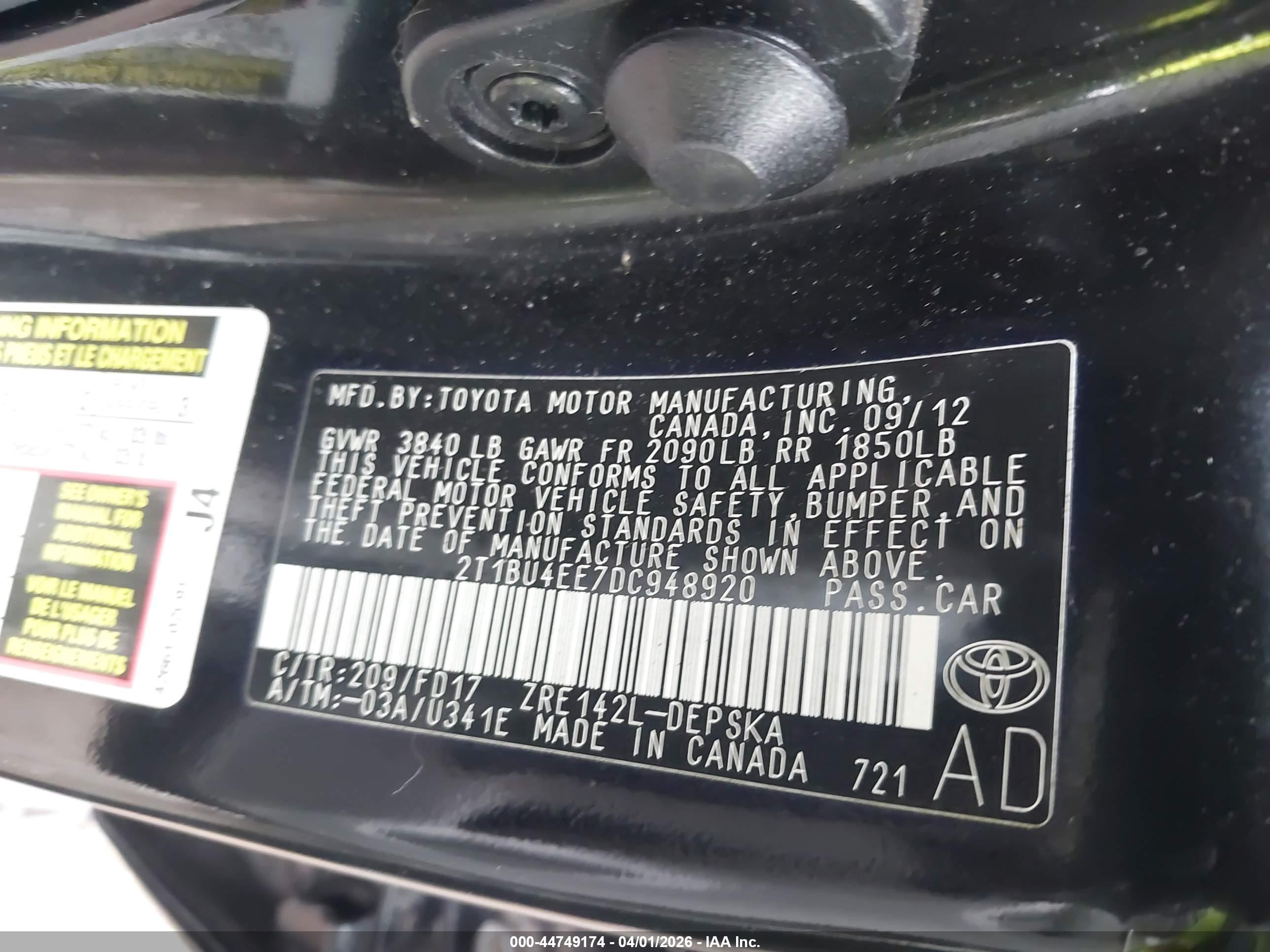 TOYOTA COROLLA image 9