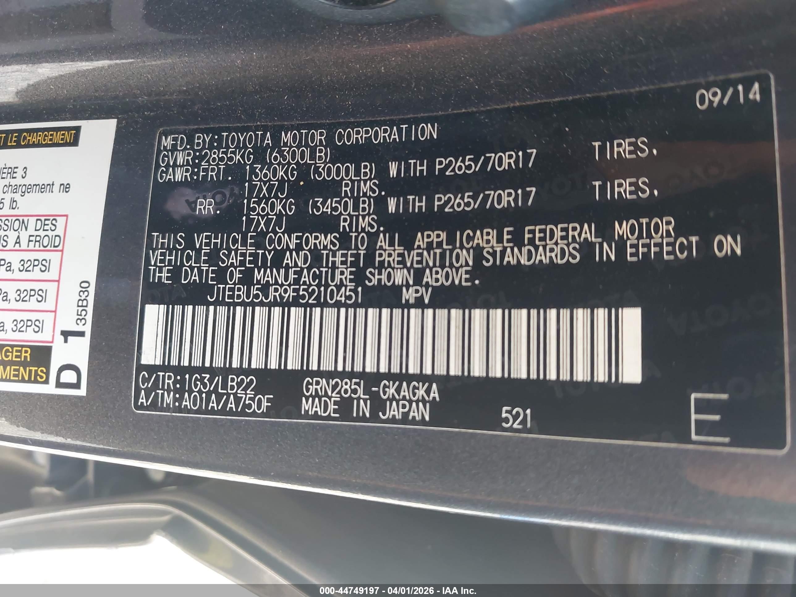 TOYOTA 4RUNNER image 9