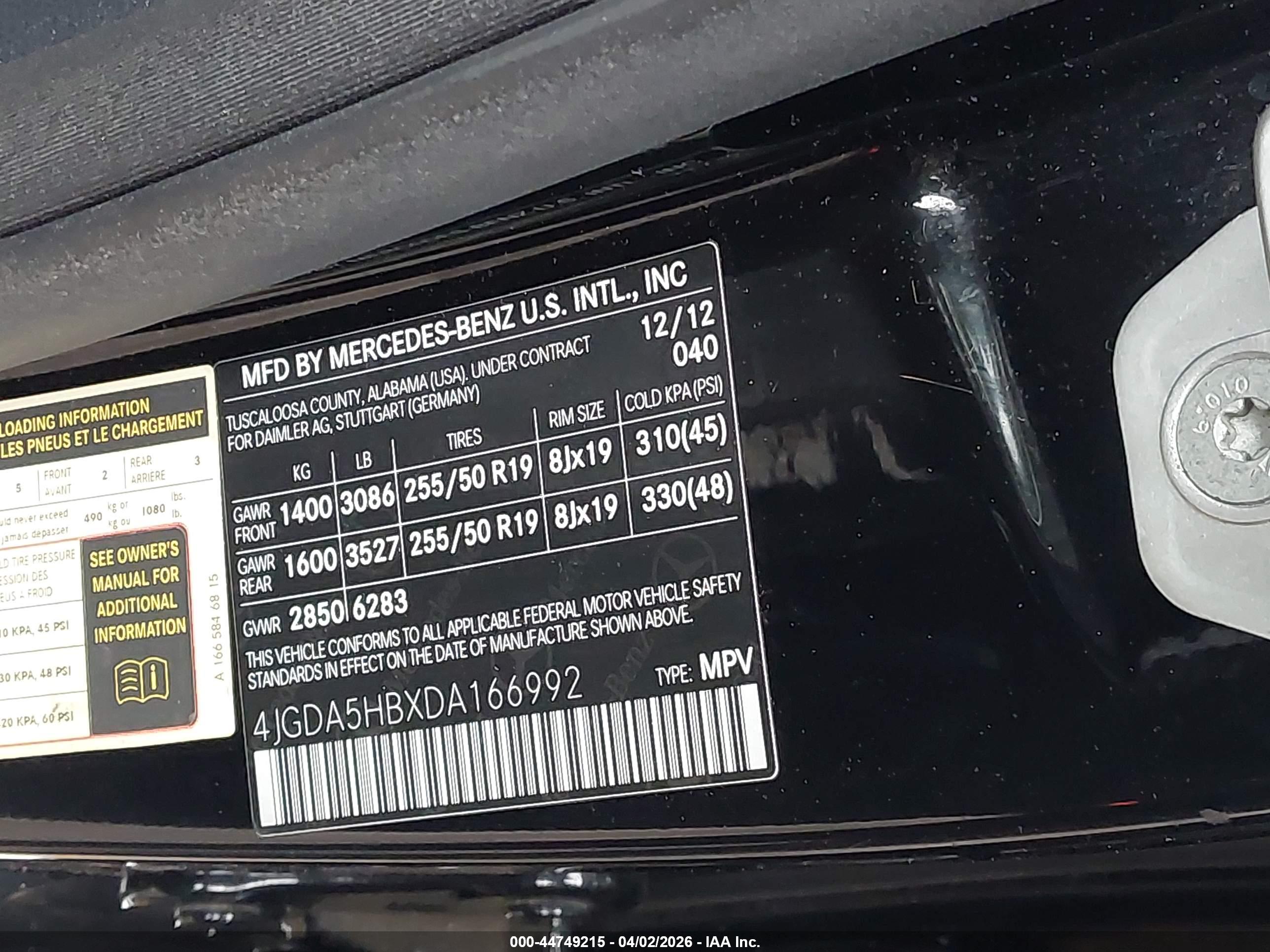 MERCEDES-BENZ ML image 9