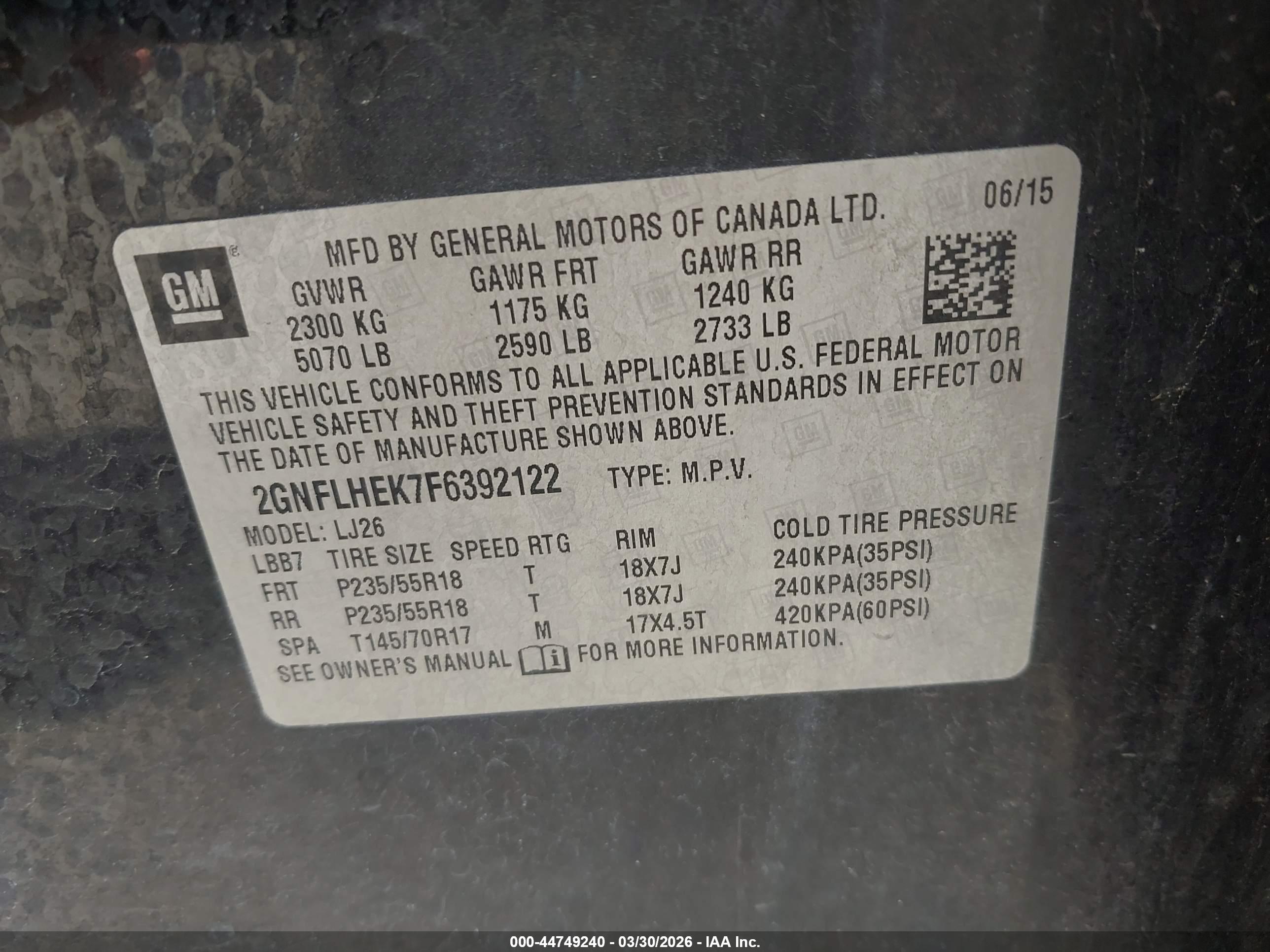 CHEVROLET EQUINOX image 9