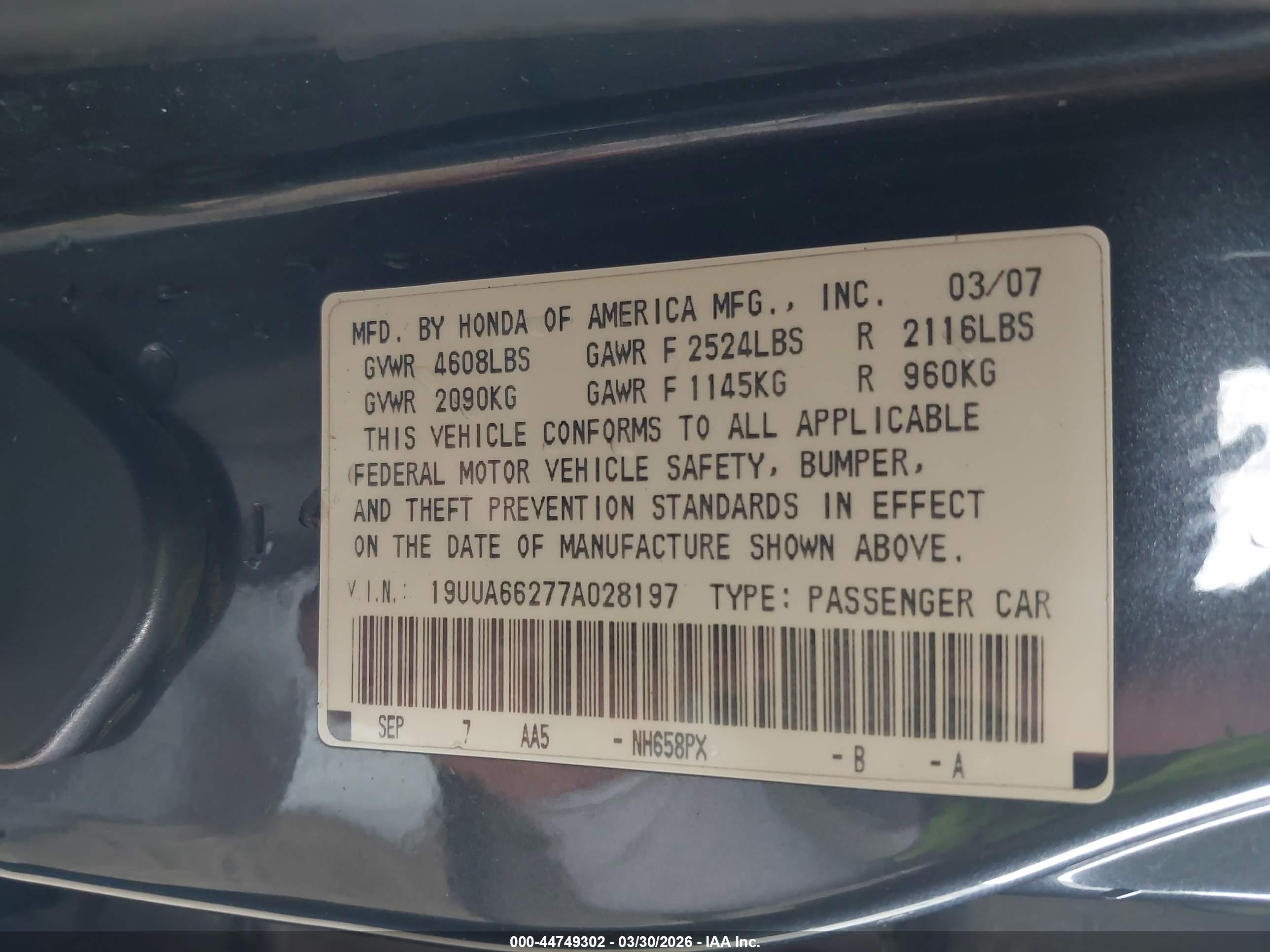 ACURA TL image 9