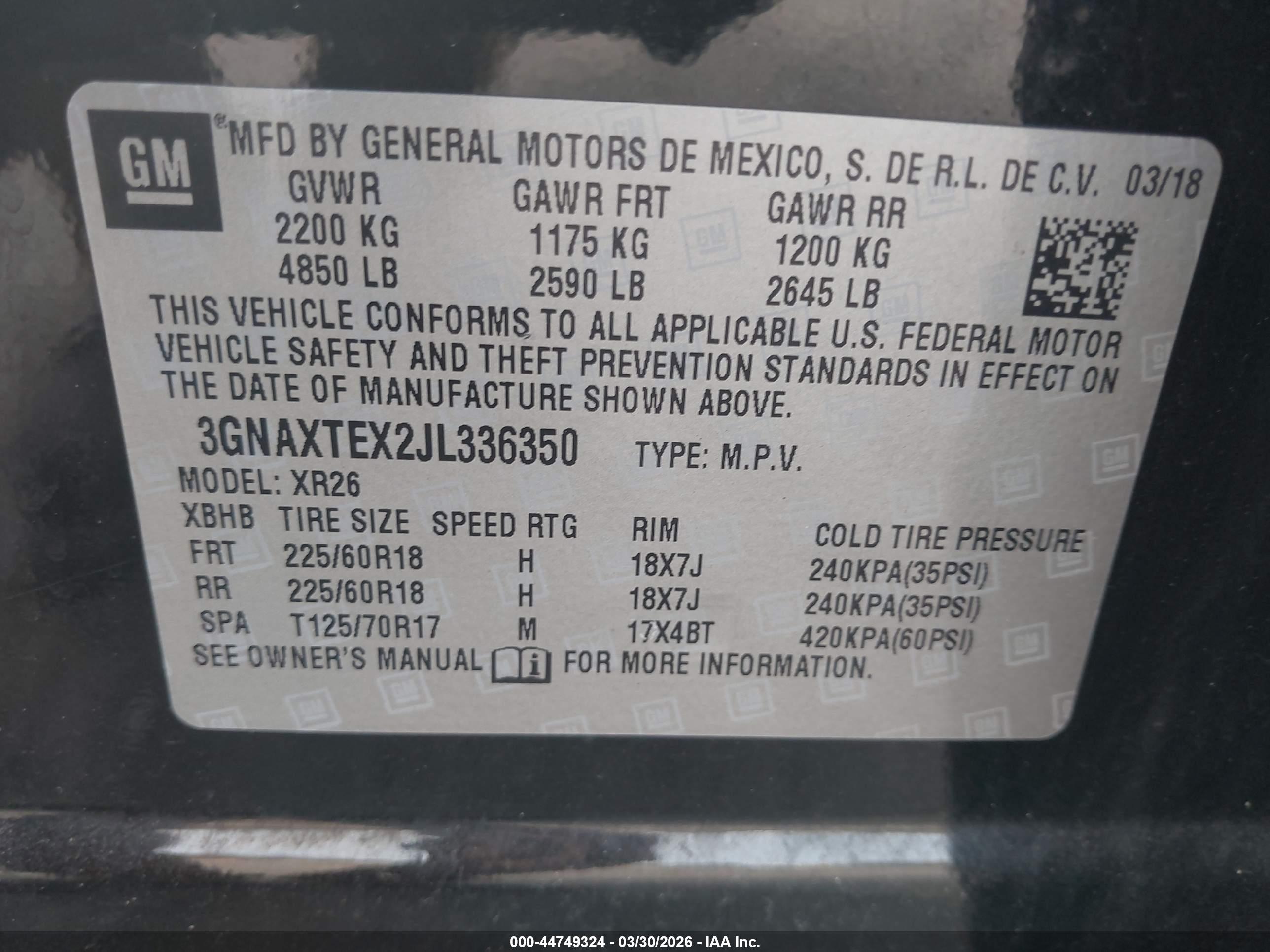 CHEVROLET EQUINOX image 9