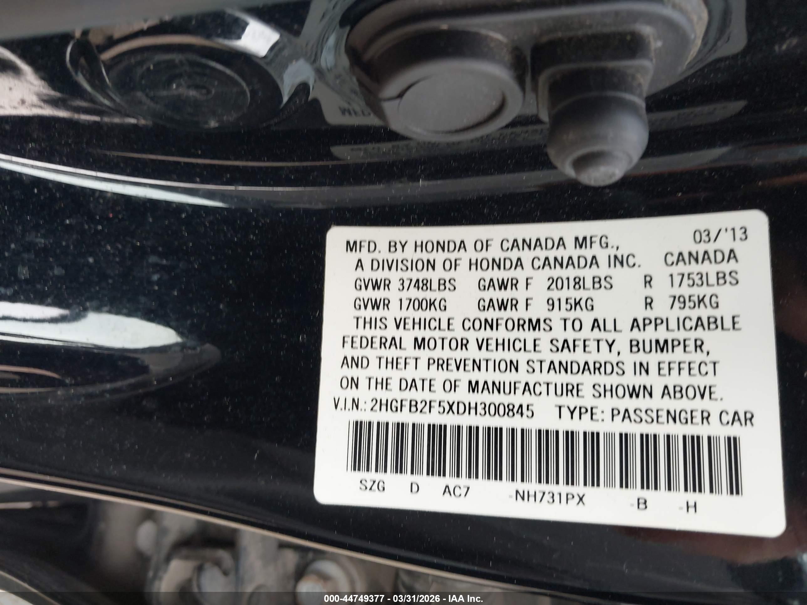 HONDA CIVIC image 9