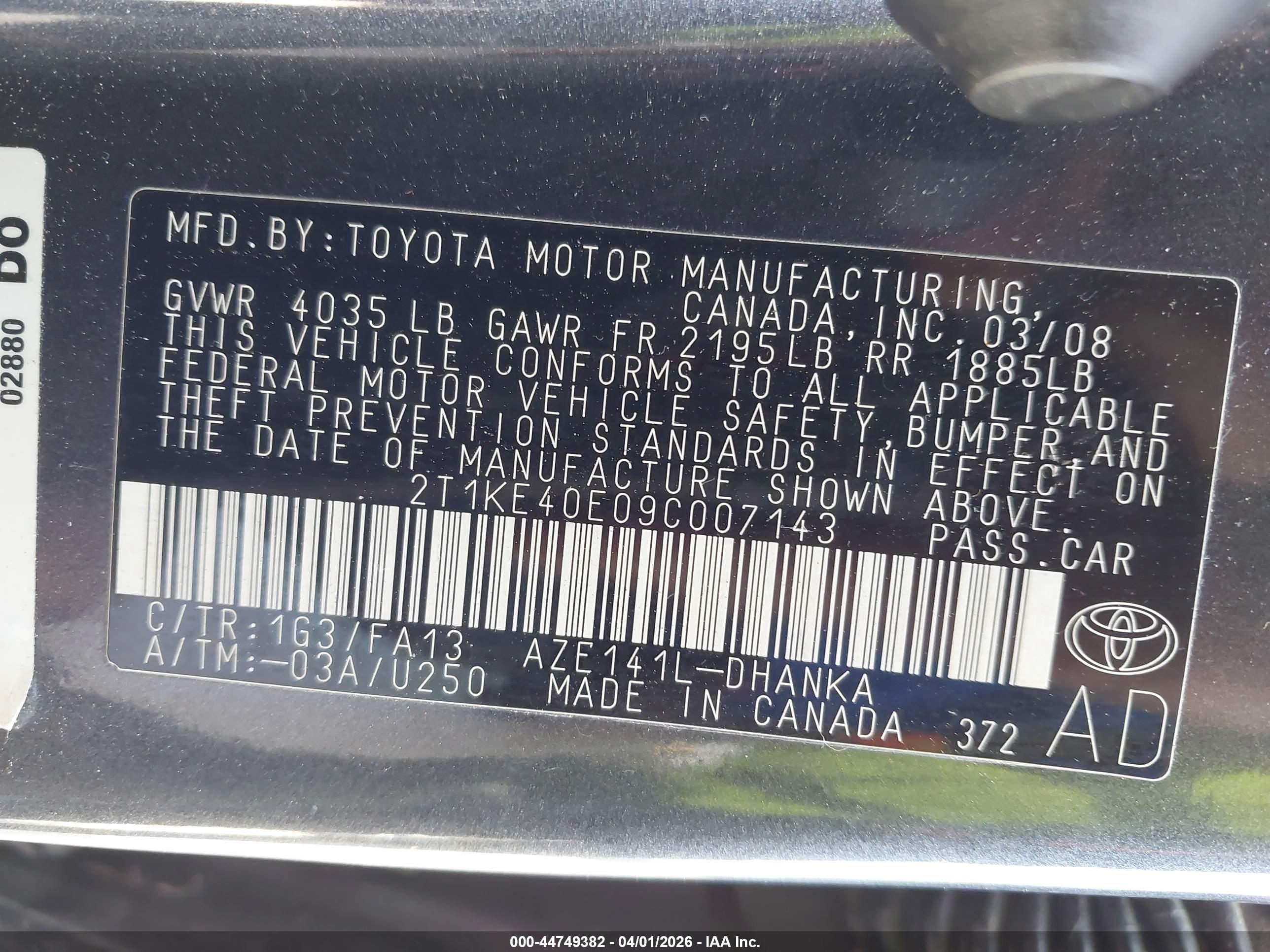 TOYOTA MATRIX image 9
