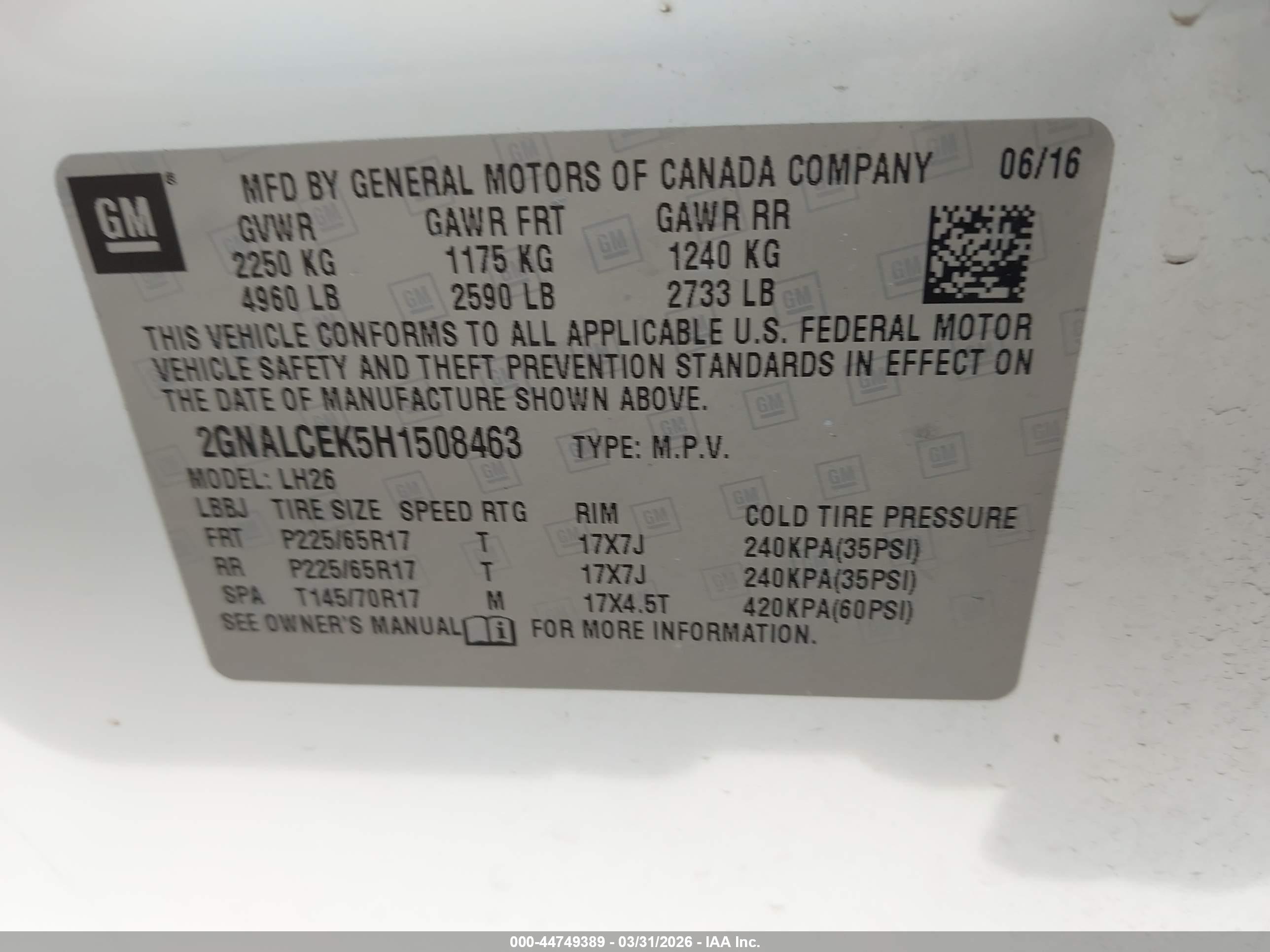 CHEVROLET EQUINOX image 9