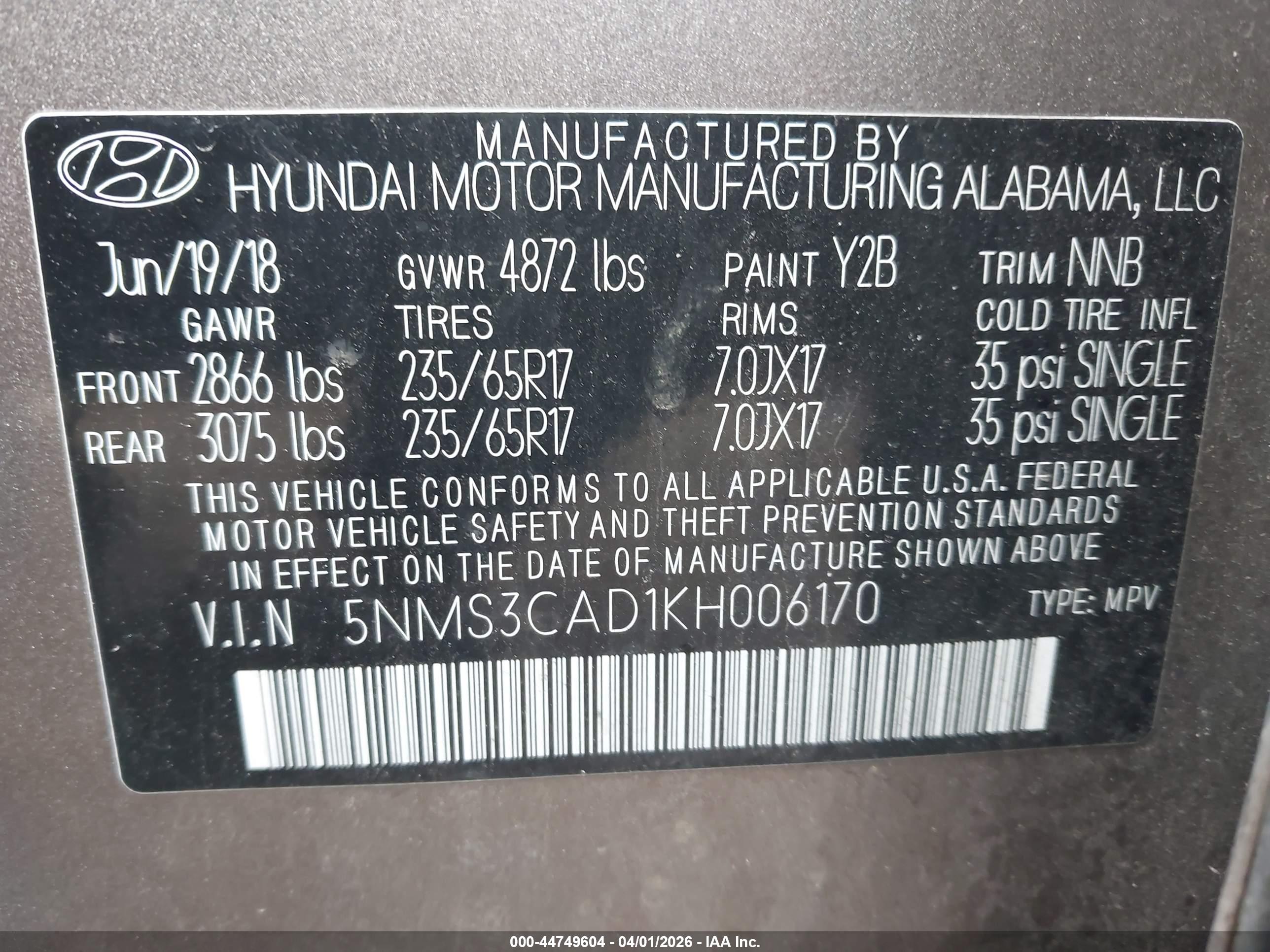 HYUNDAI SANTA image 9