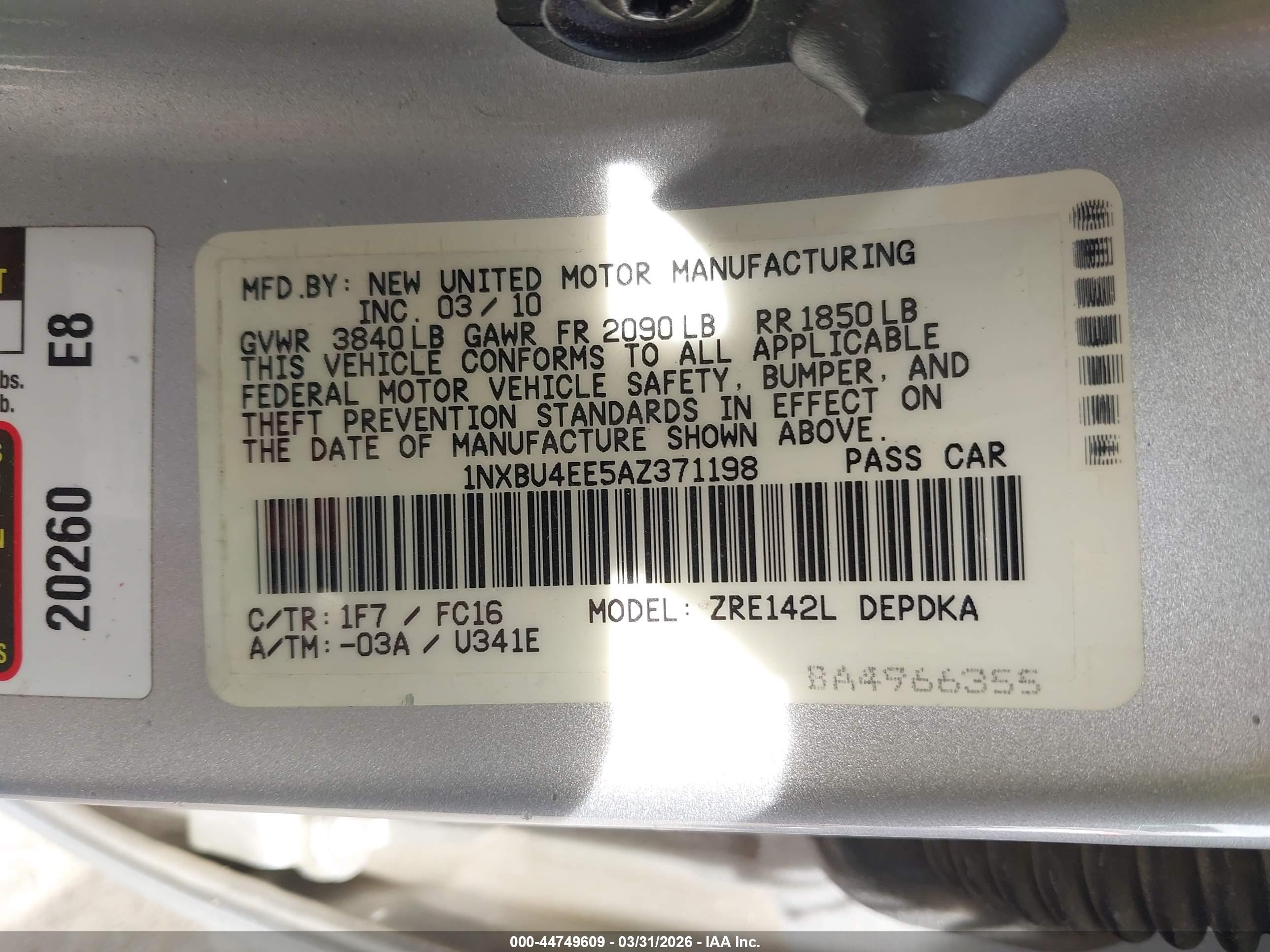 TOYOTA COROLLA image 9