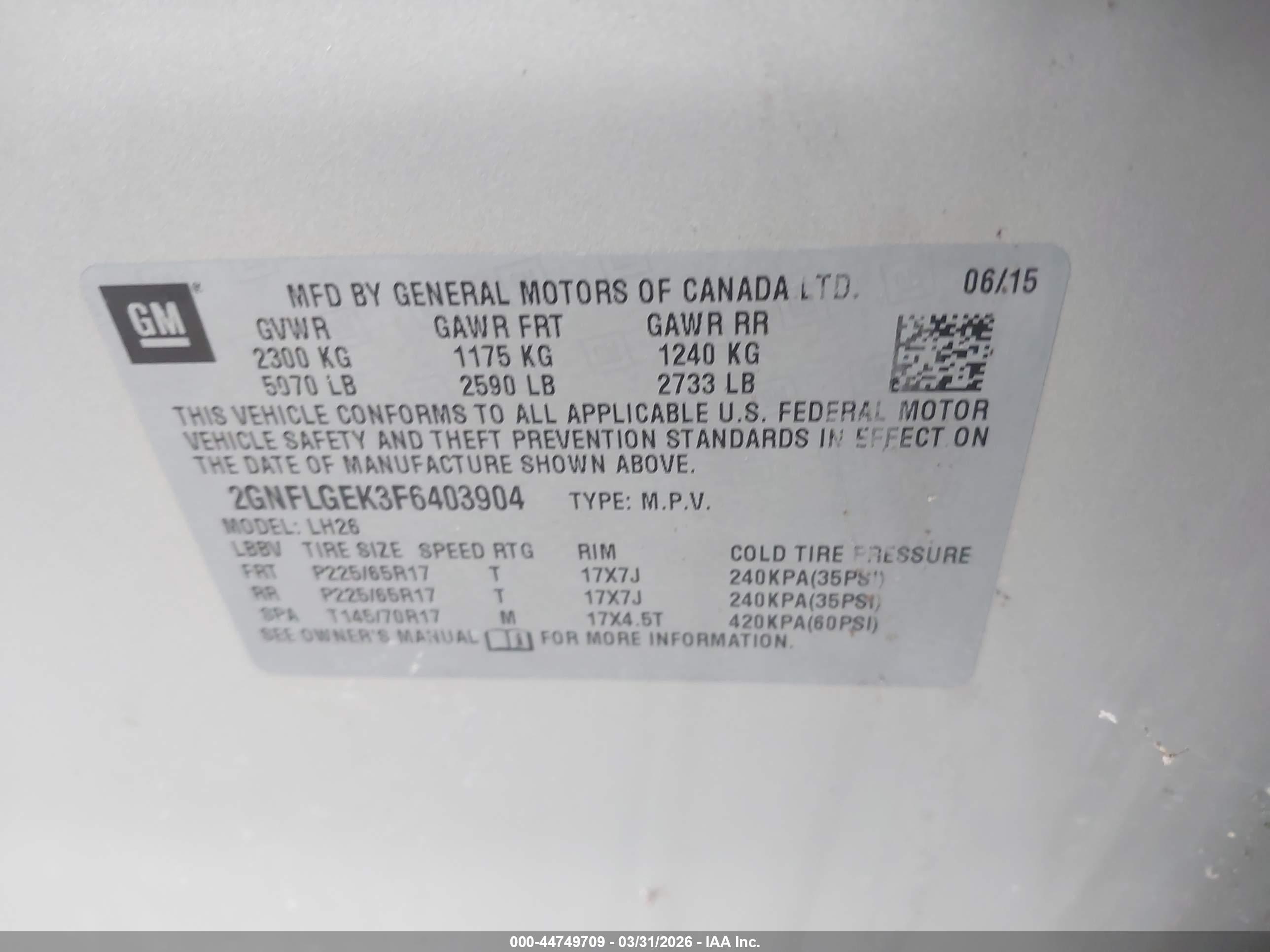 CHEVROLET EQUINOX image 9