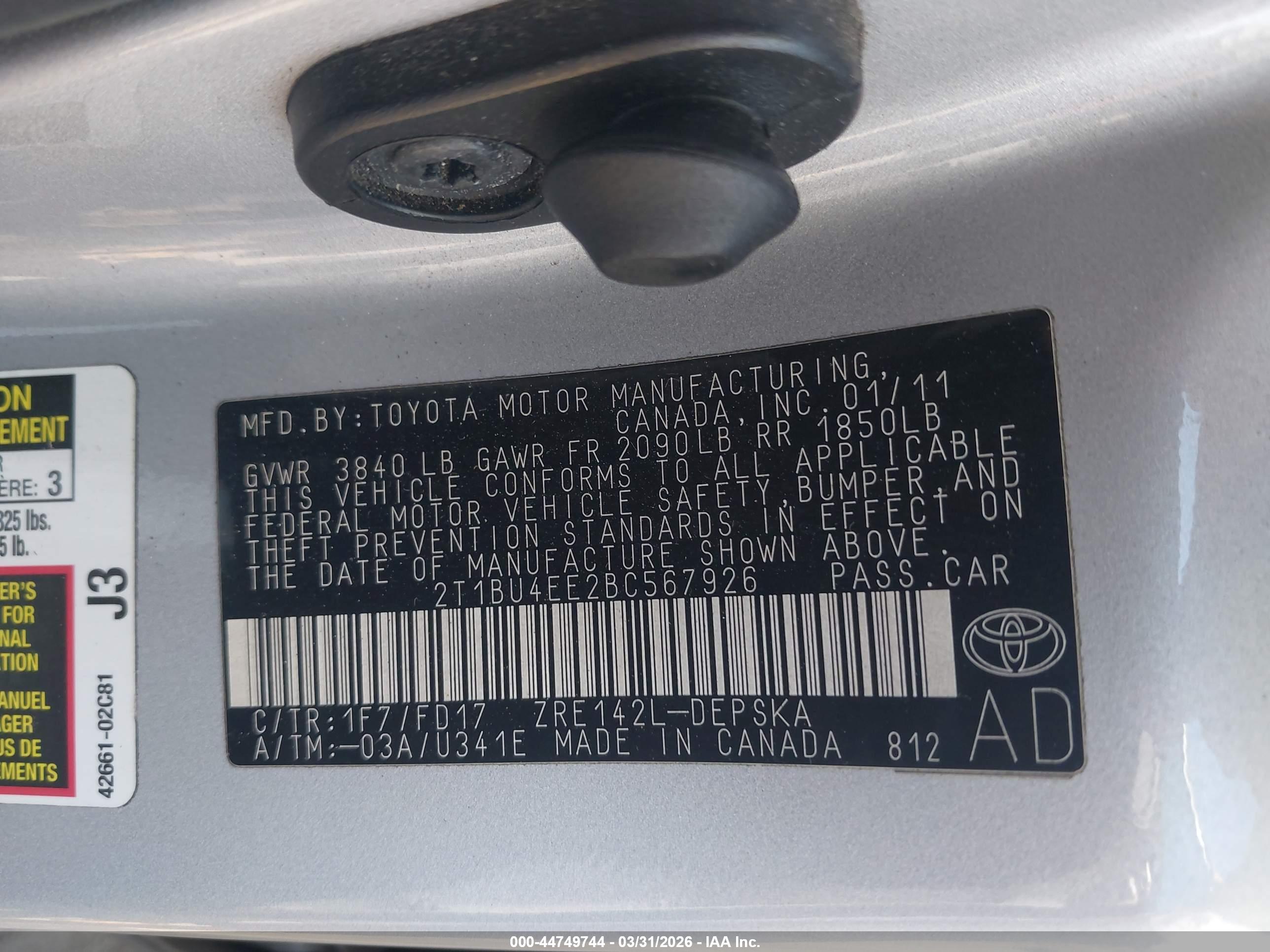 TOYOTA COROLLA image 9