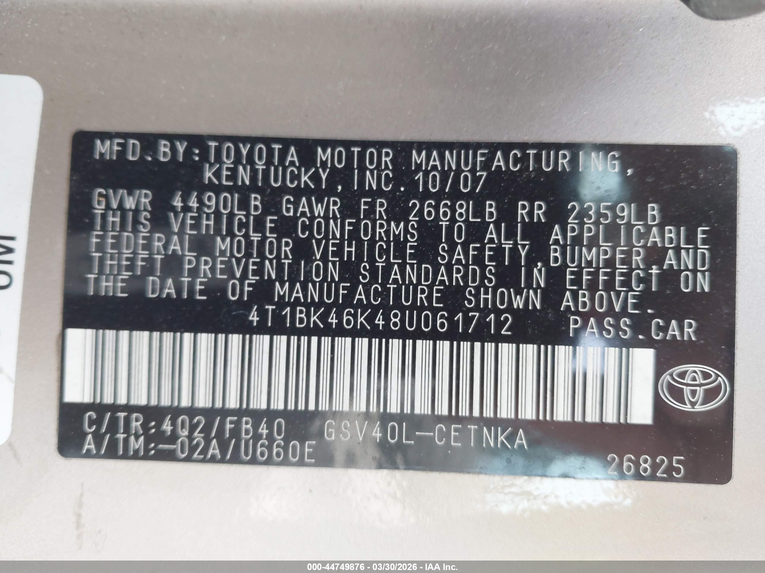 TOYOTA CAMRY image 9