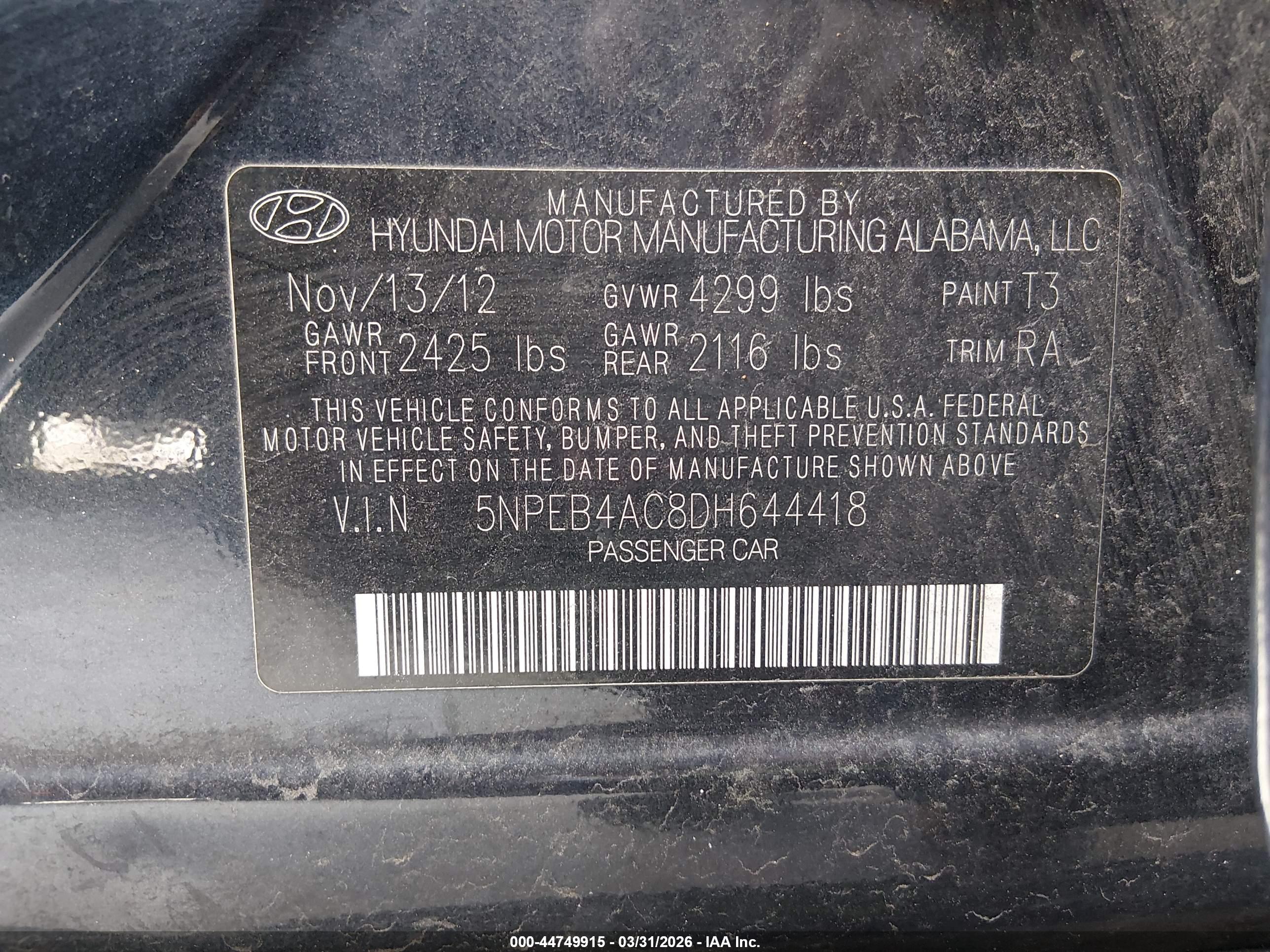 HYUNDAI SONATA image 9