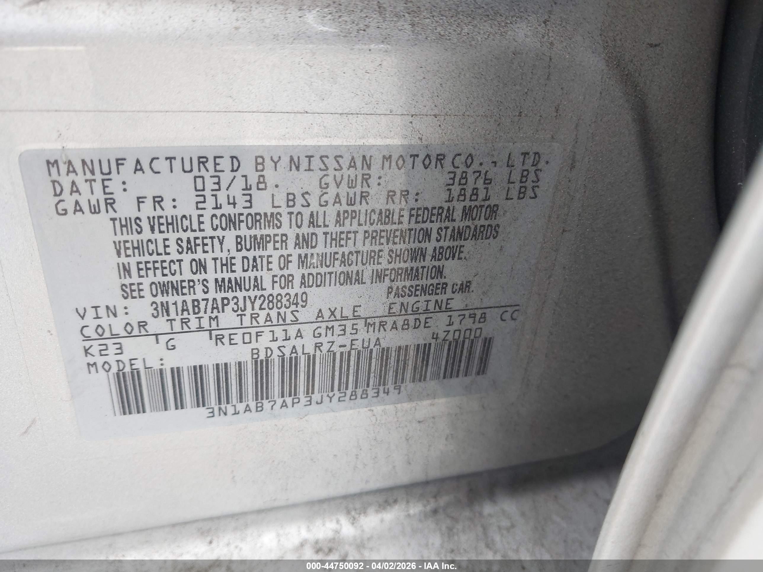 NISSAN SENTRA image 9