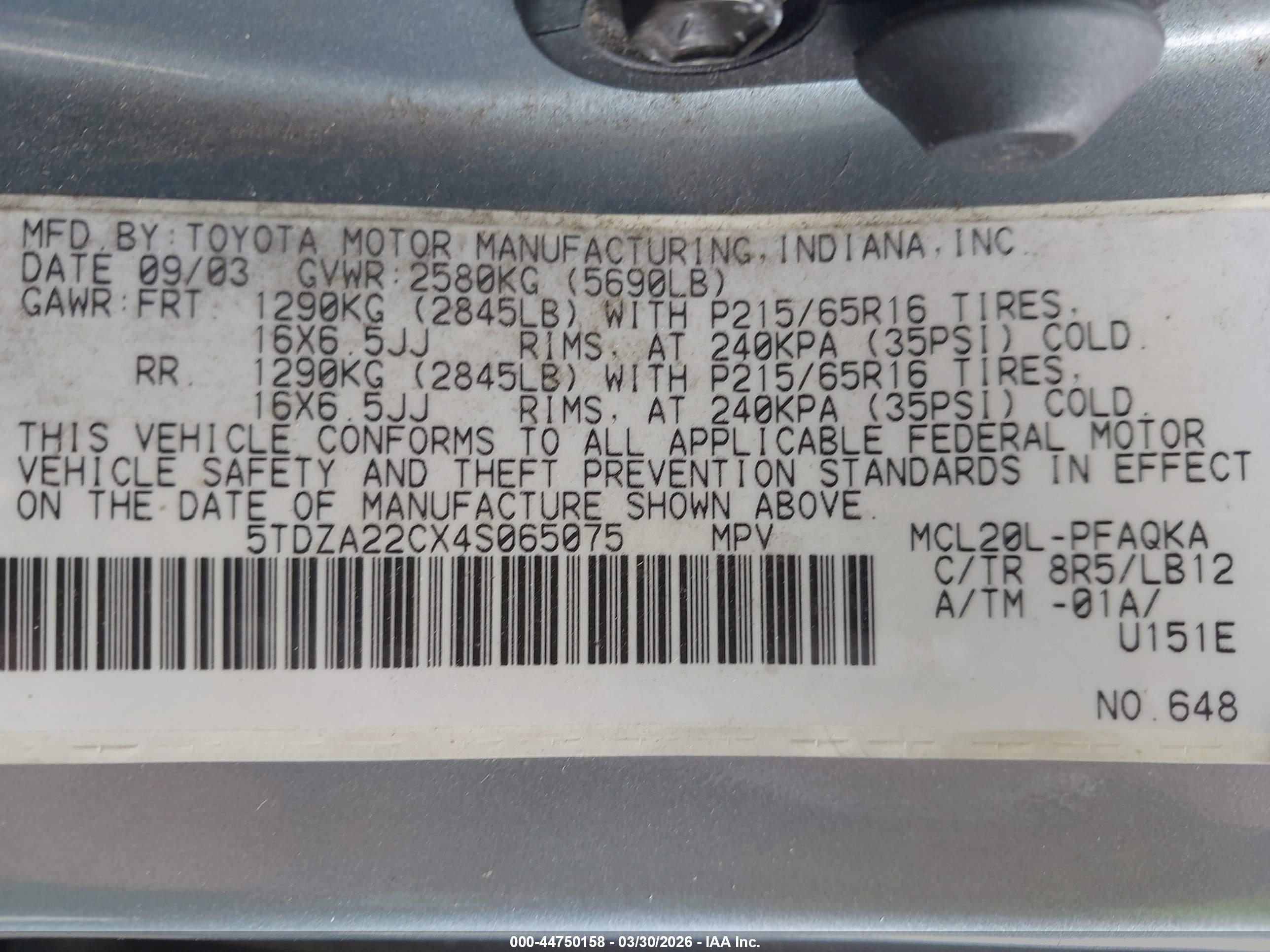 TOYOTA SIENNA image 9