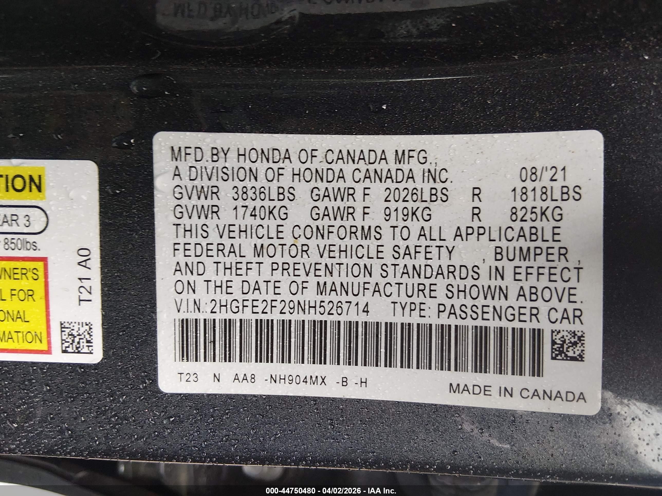 HONDA CIVIC image 9
