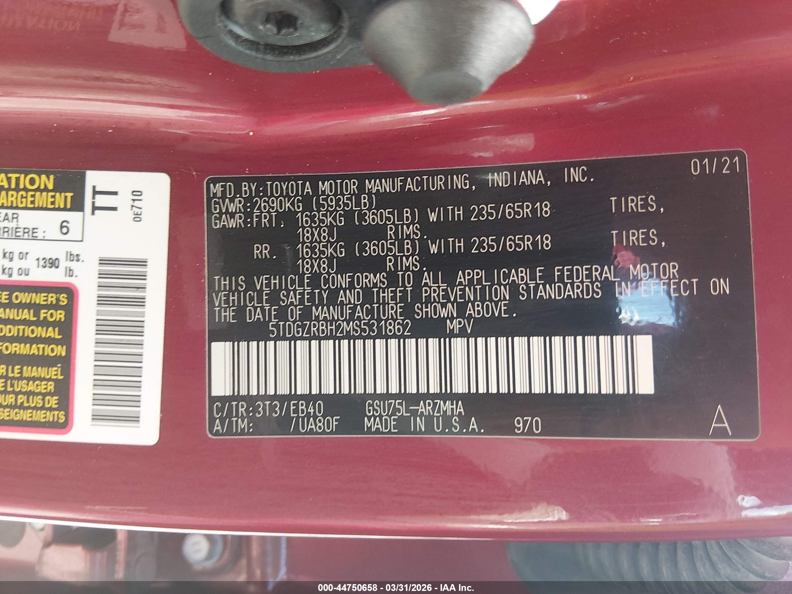 TOYOTA HIGHLANDER image 9