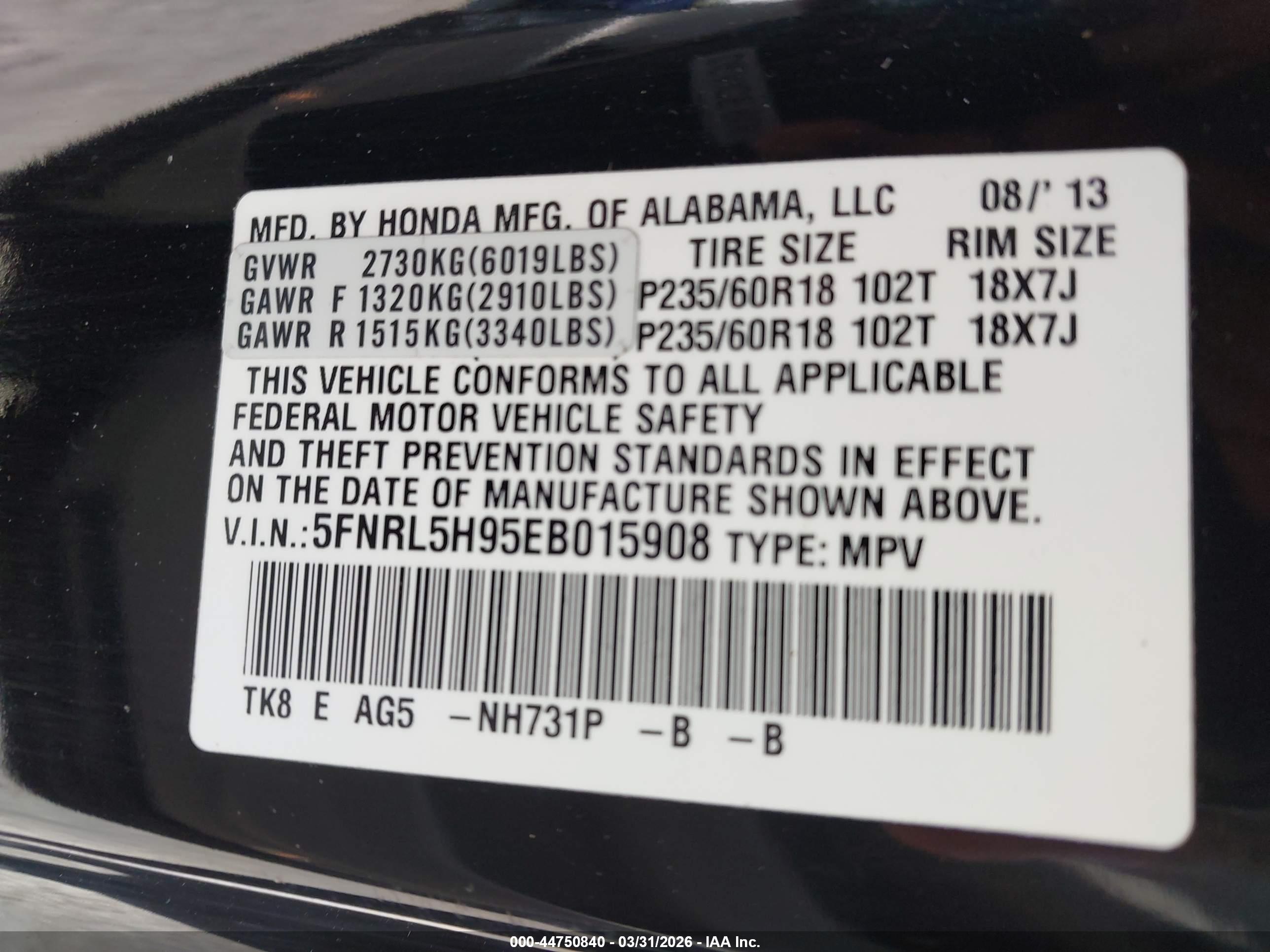 HONDA ODYSSEY image 9