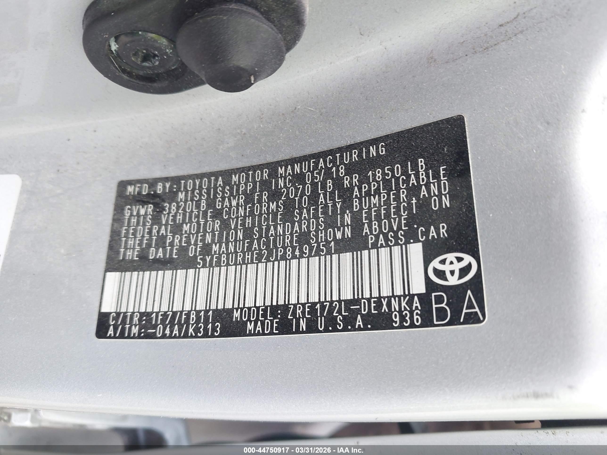 TOYOTA COROLLA image 9