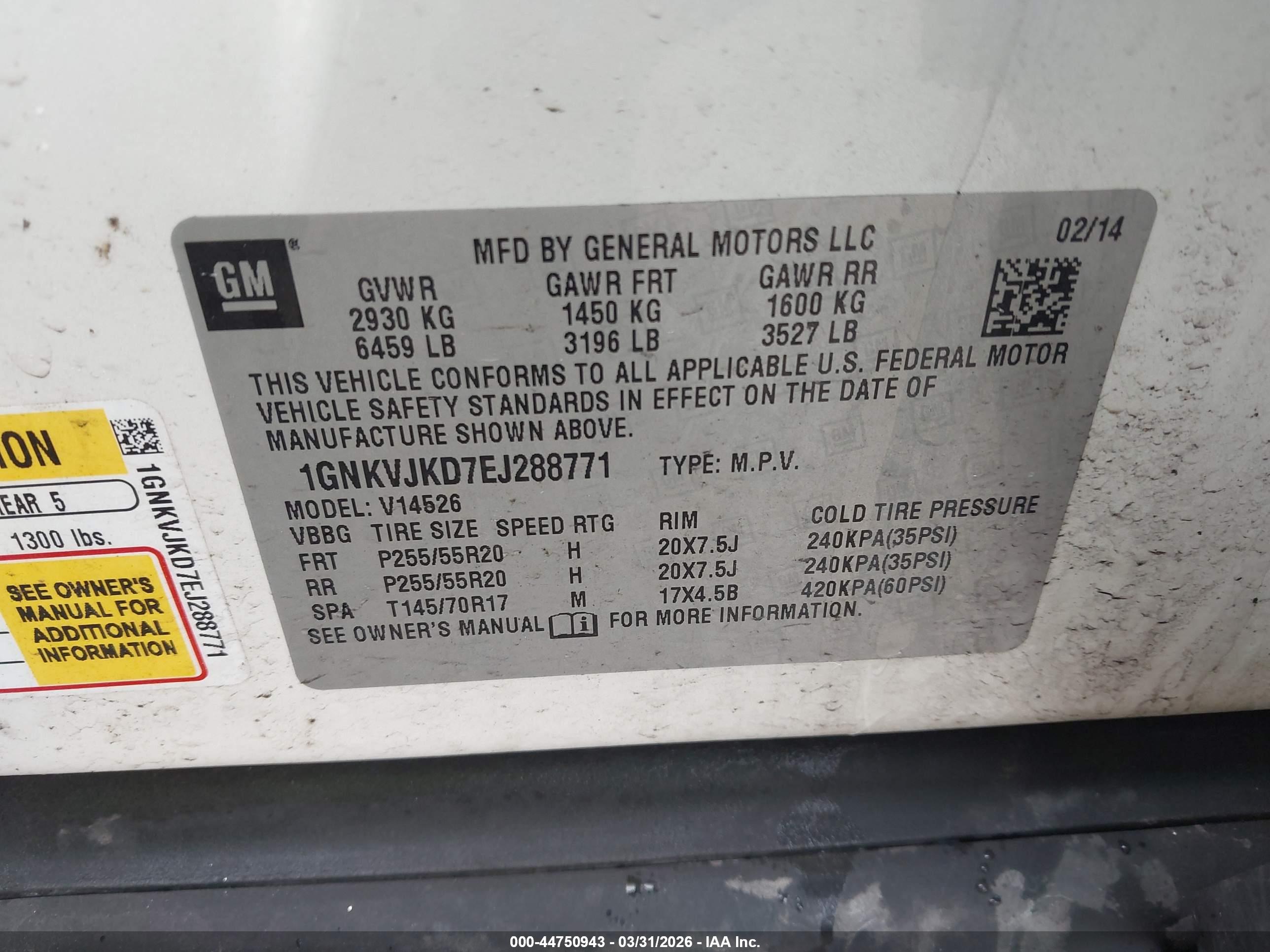 CHEVROLET TRAVERSE image 9