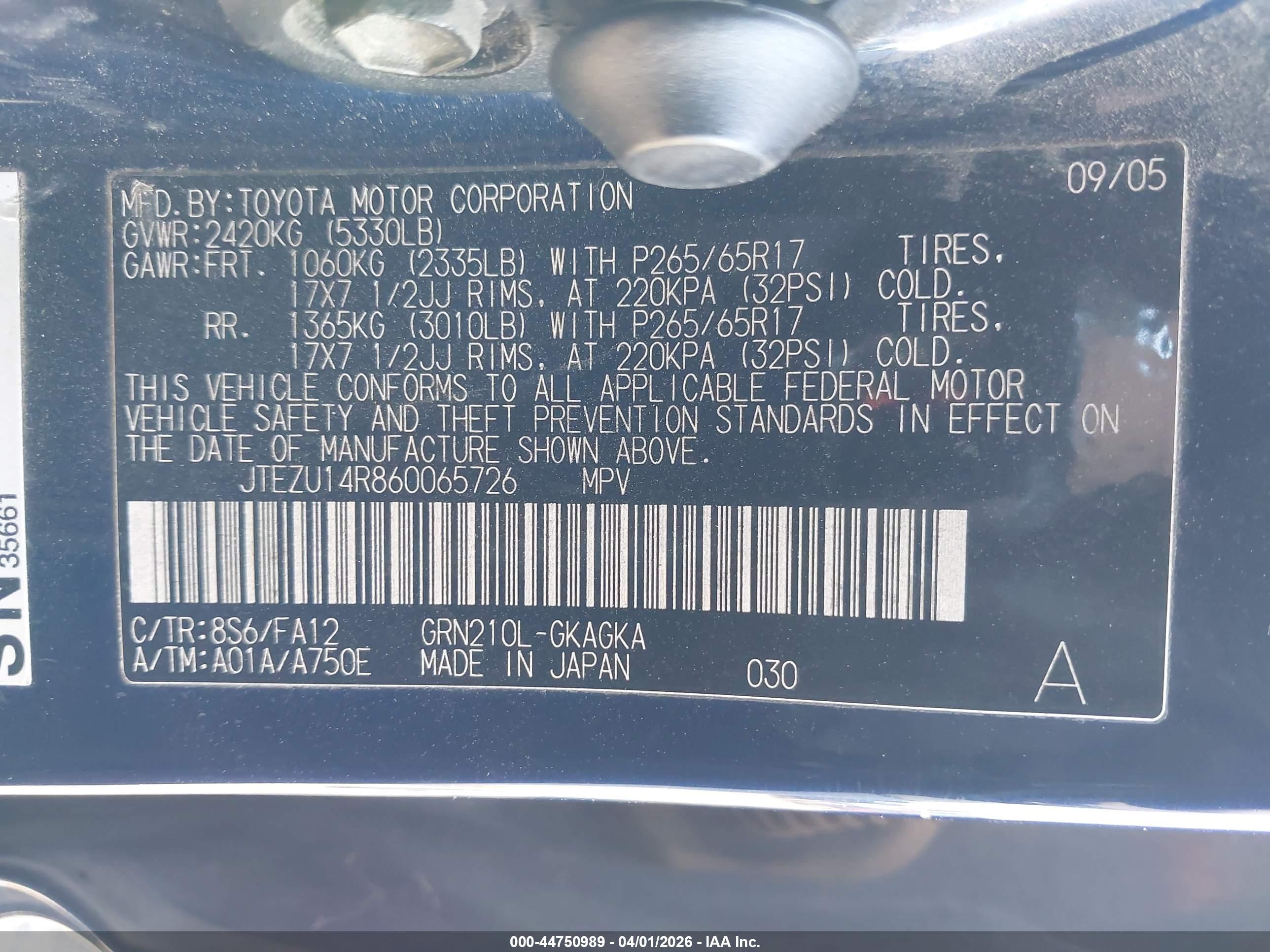 TOYOTA 4RUNNER image 9