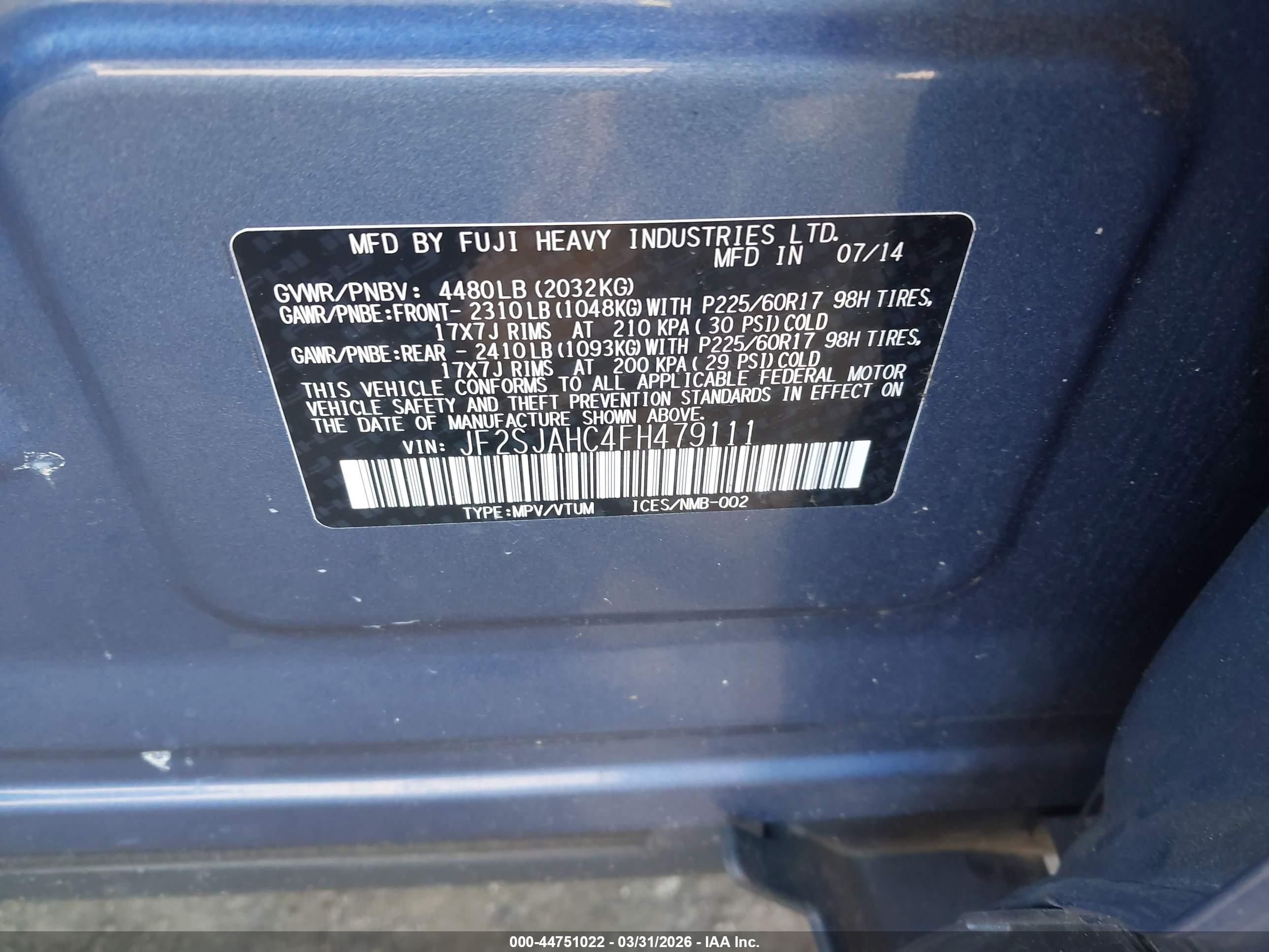 SUBARU FORESTER image 9