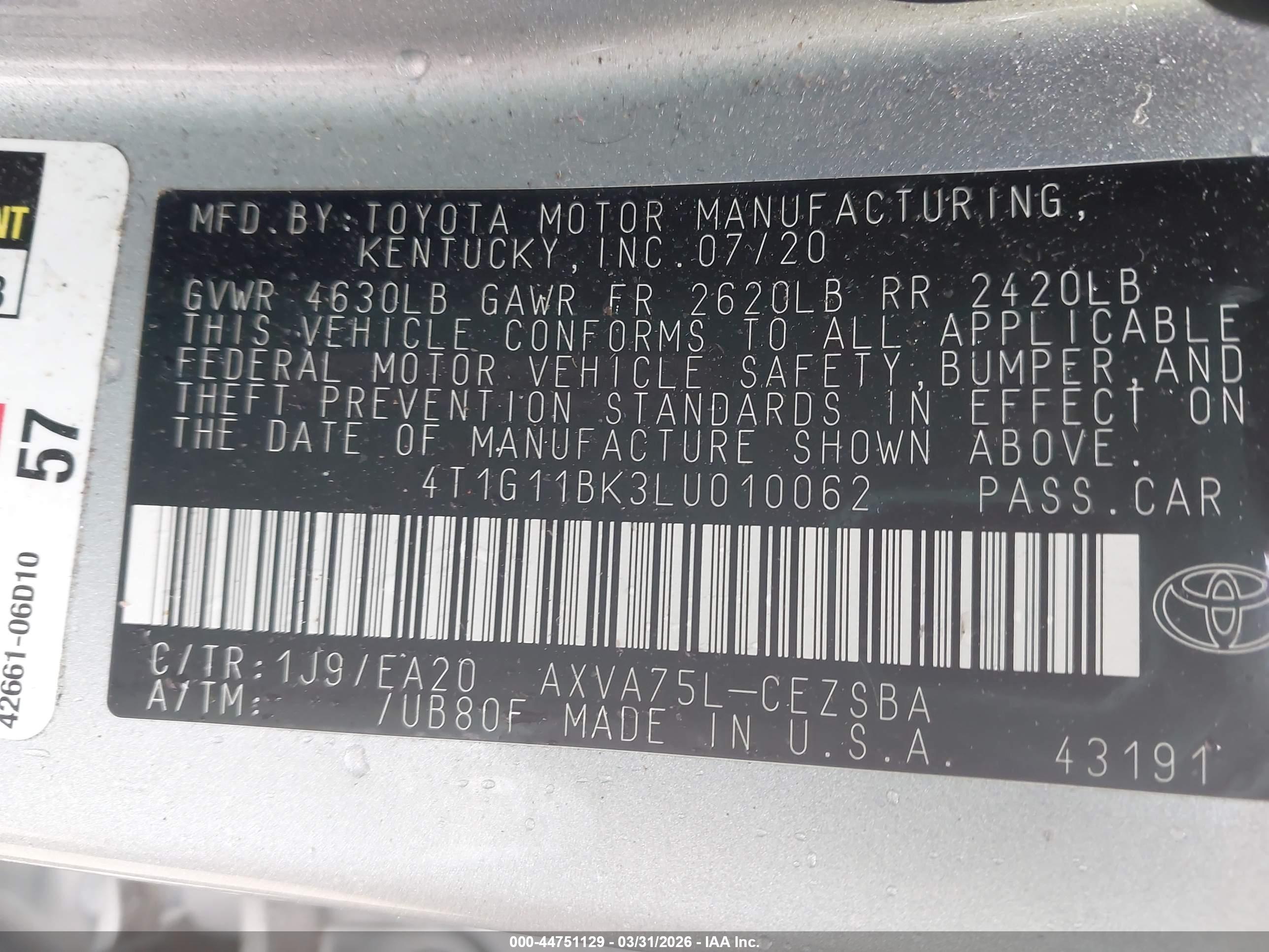 TOYOTA CAMRY image 9