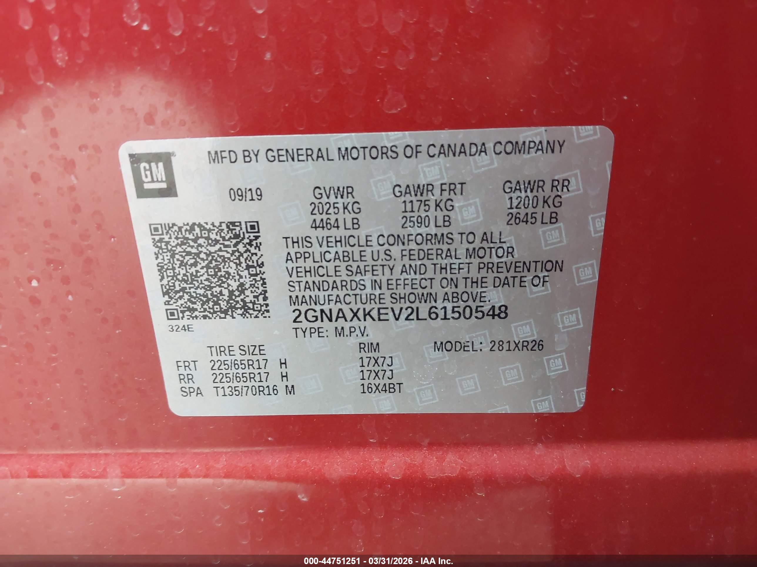 CHEVROLET EQUINOX image 9