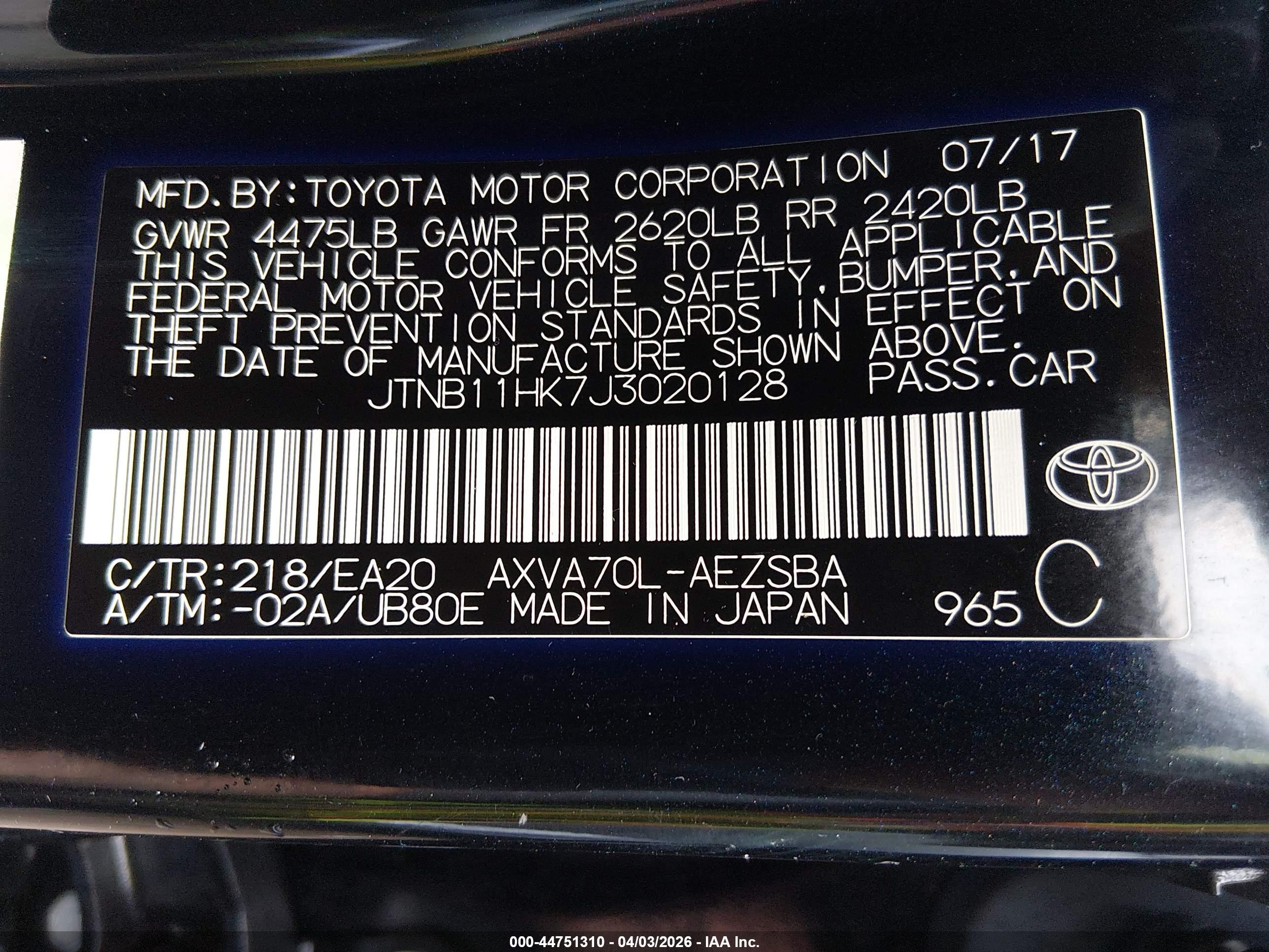 TOYOTA CAMRY image 9