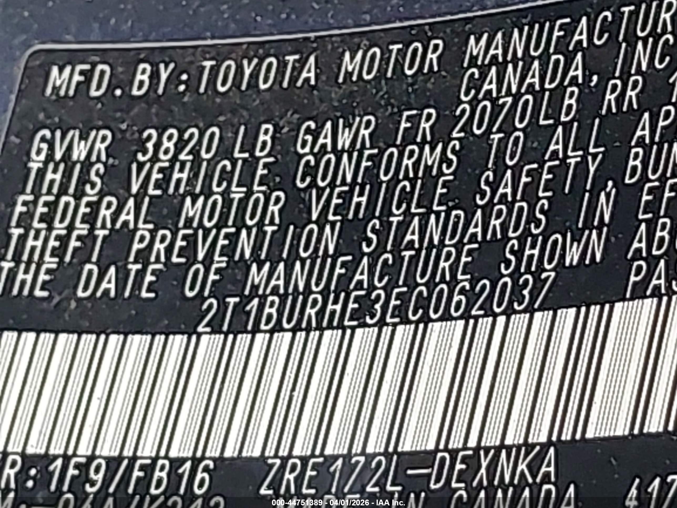 TOYOTA COROLLA image 9