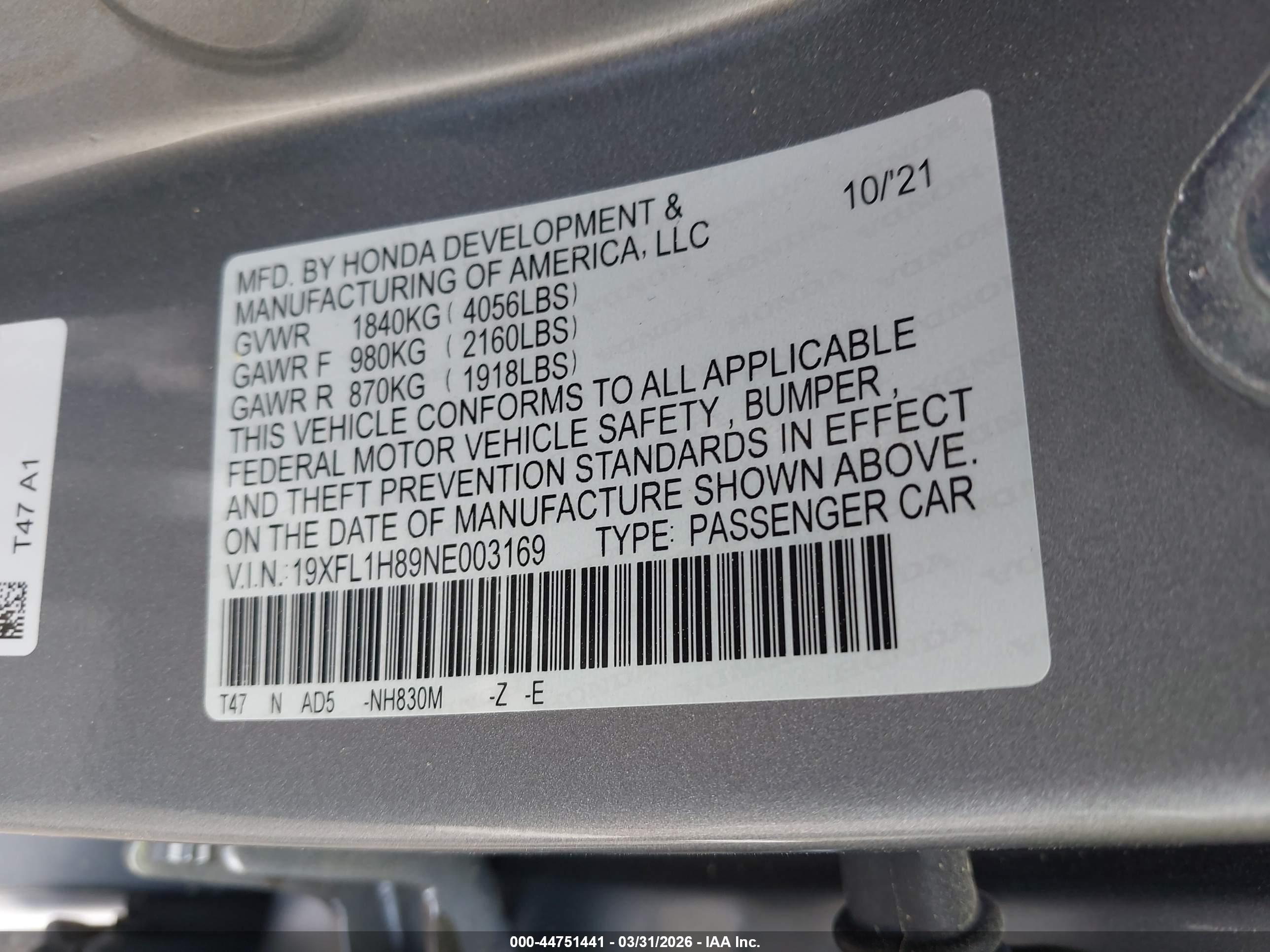 HONDA CIVIC image 9