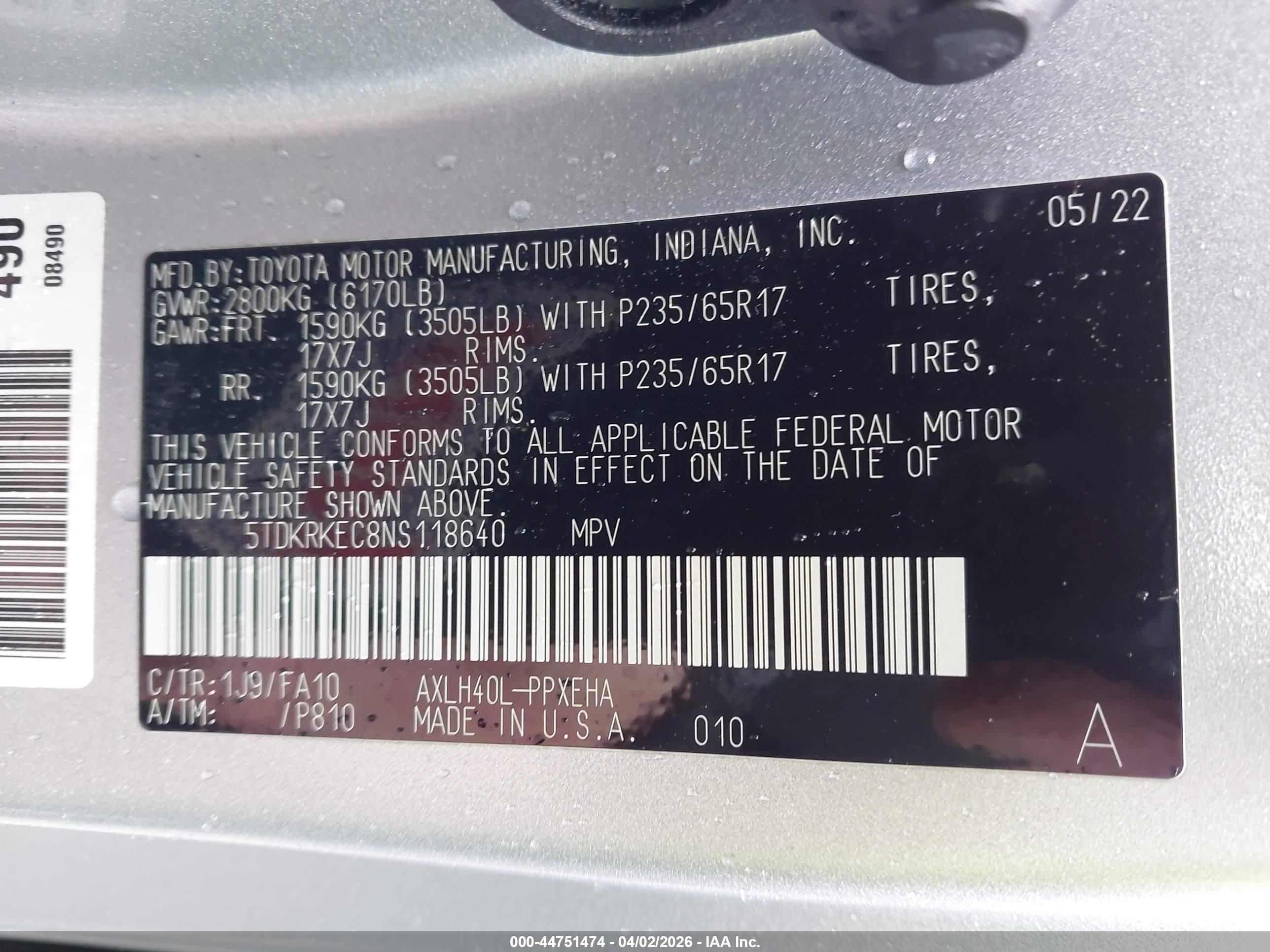 TOYOTA SIENNA image 9