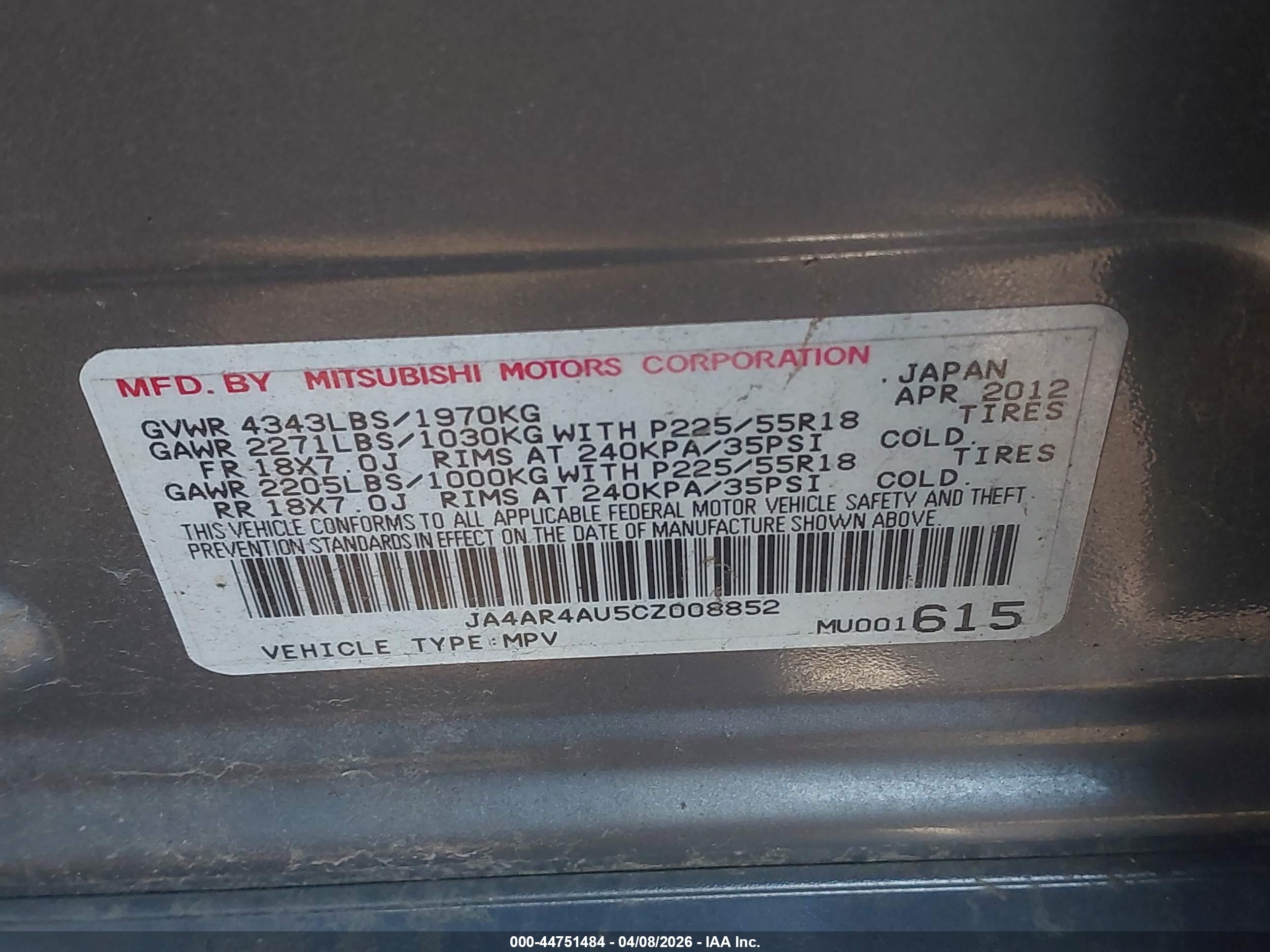 MITSUBISHI OUTLANDER image 9