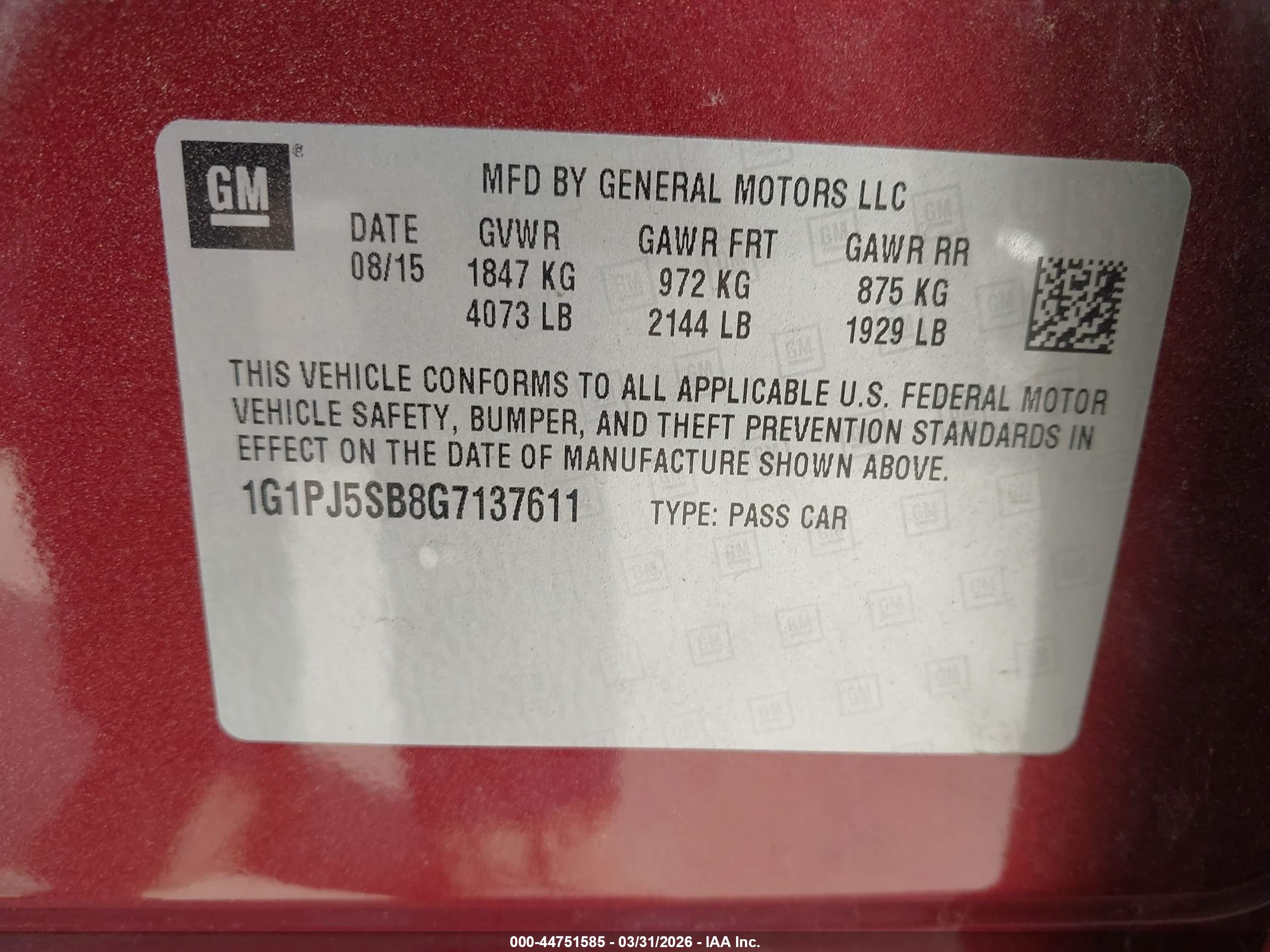 CHEVROLET CRUZE image 9