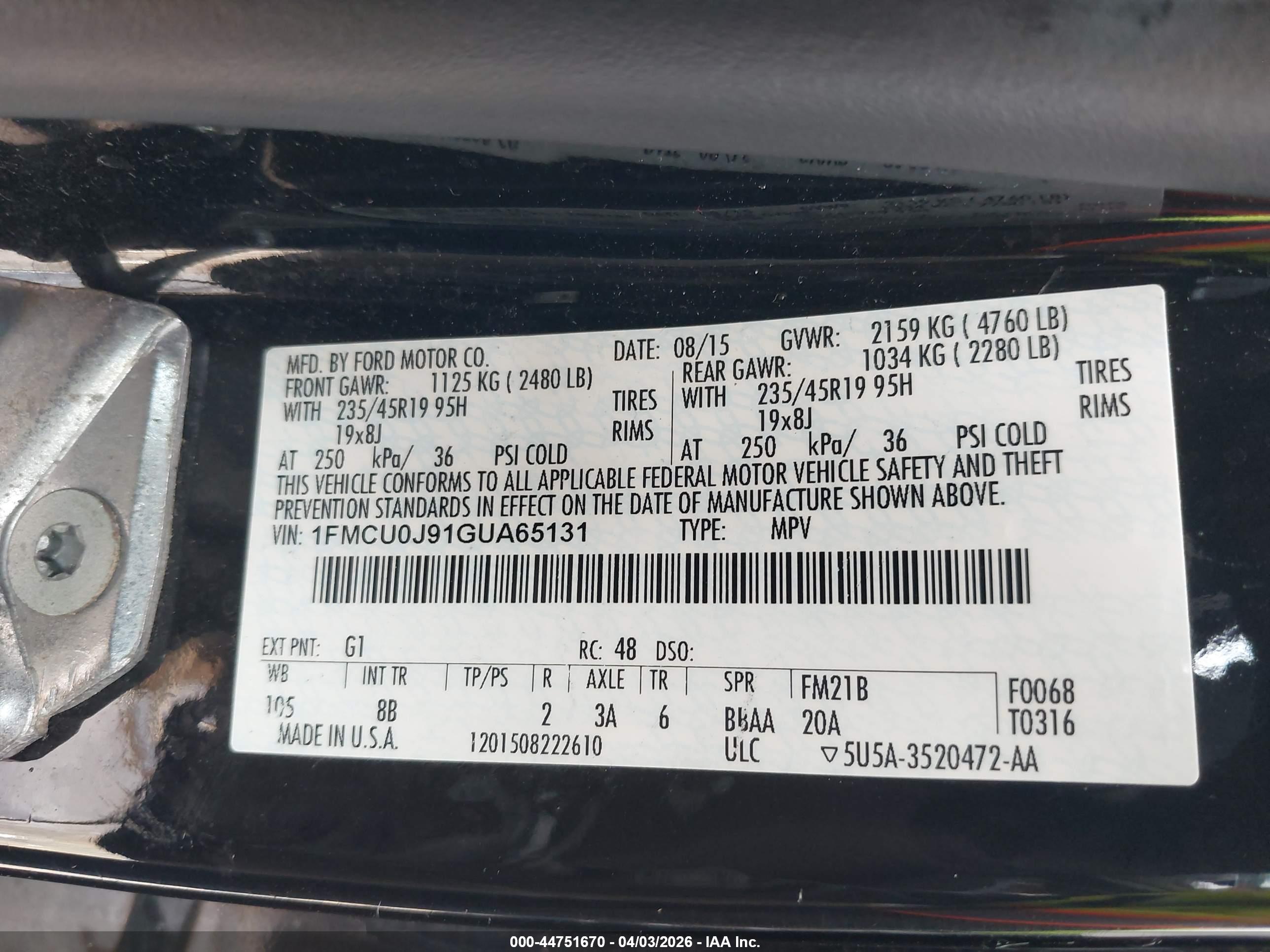 FORD ESCAPE image 9
