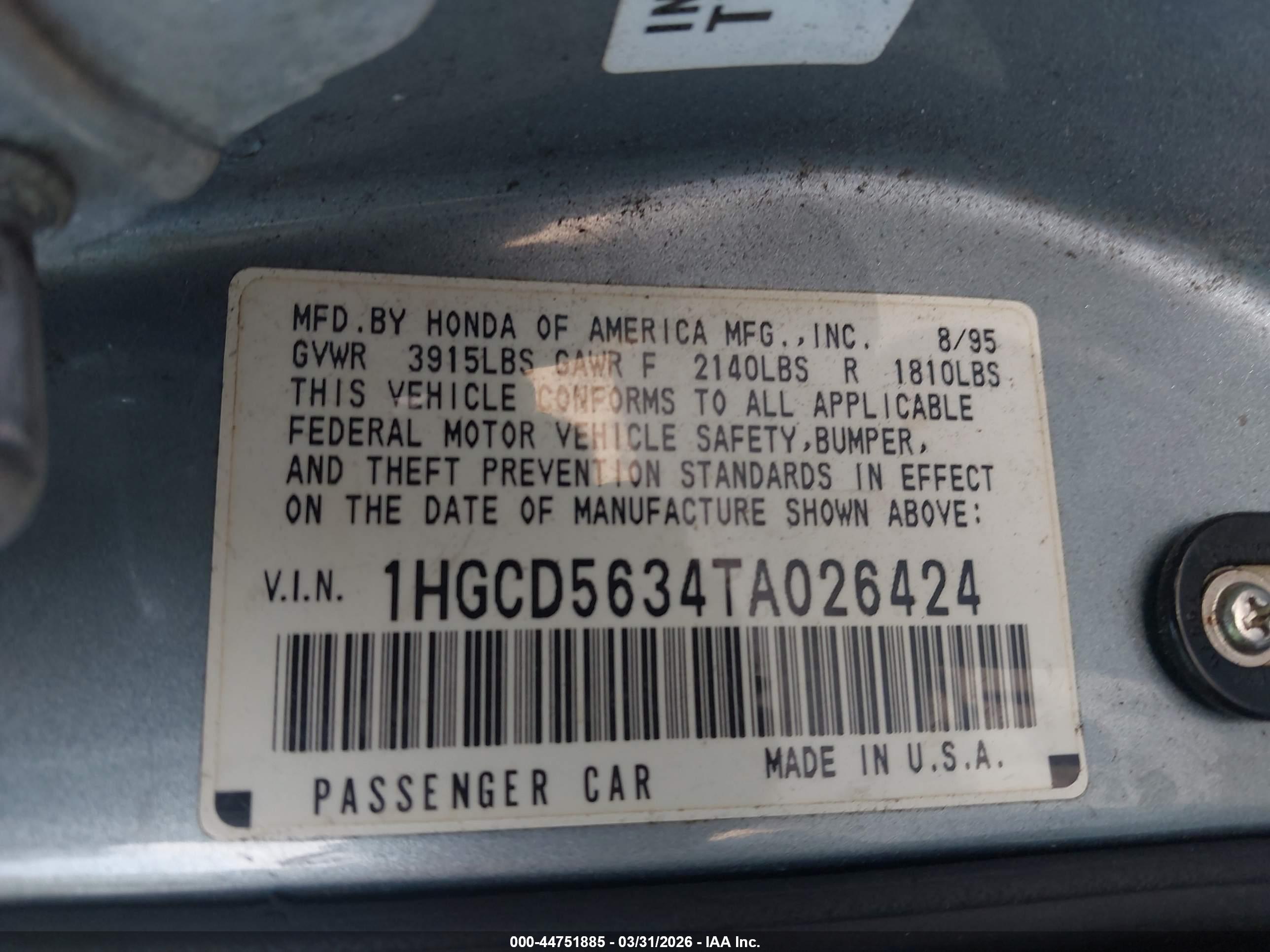 HONDA ACCORD image 9