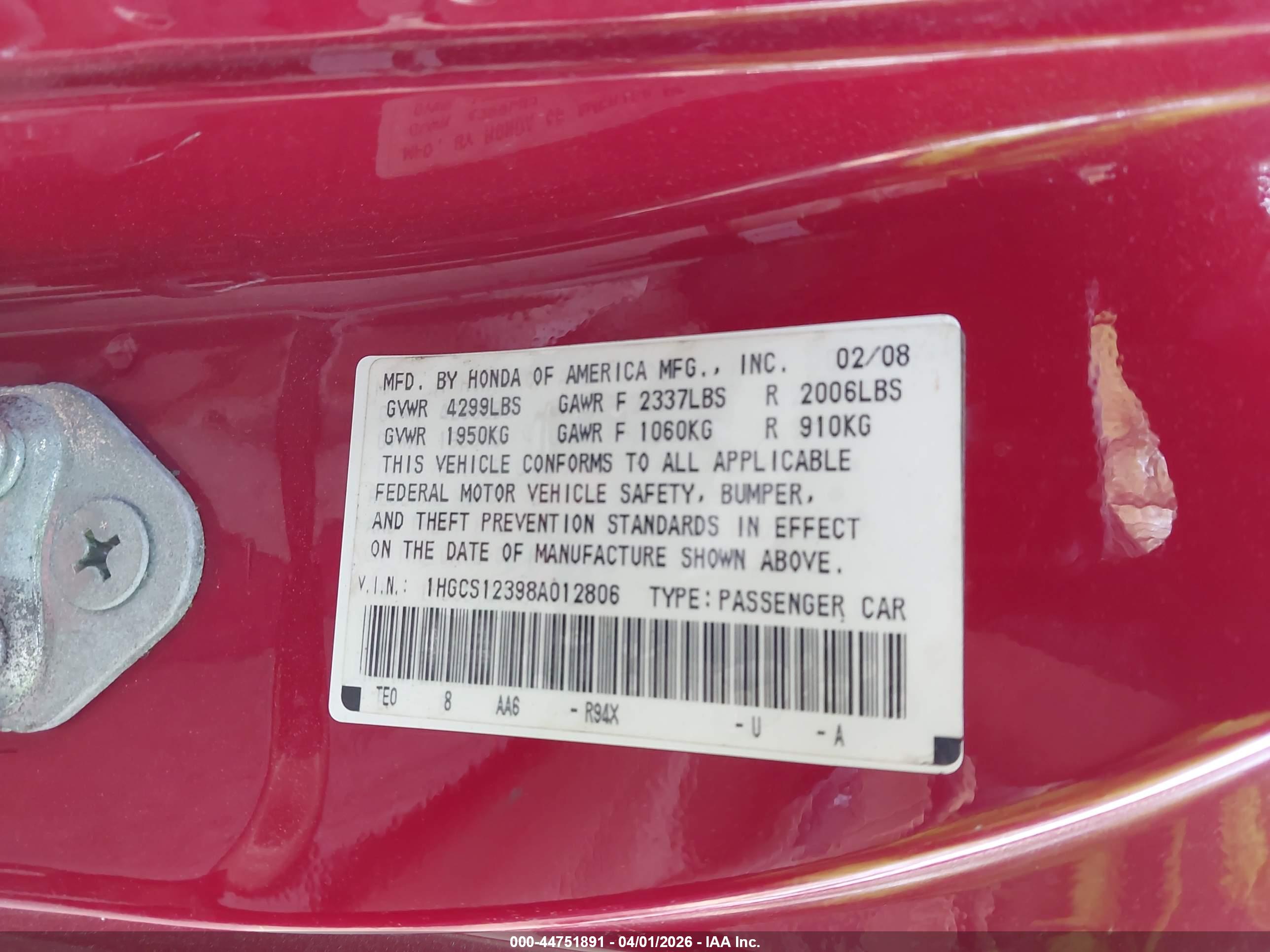 HONDA ACCORD image 9